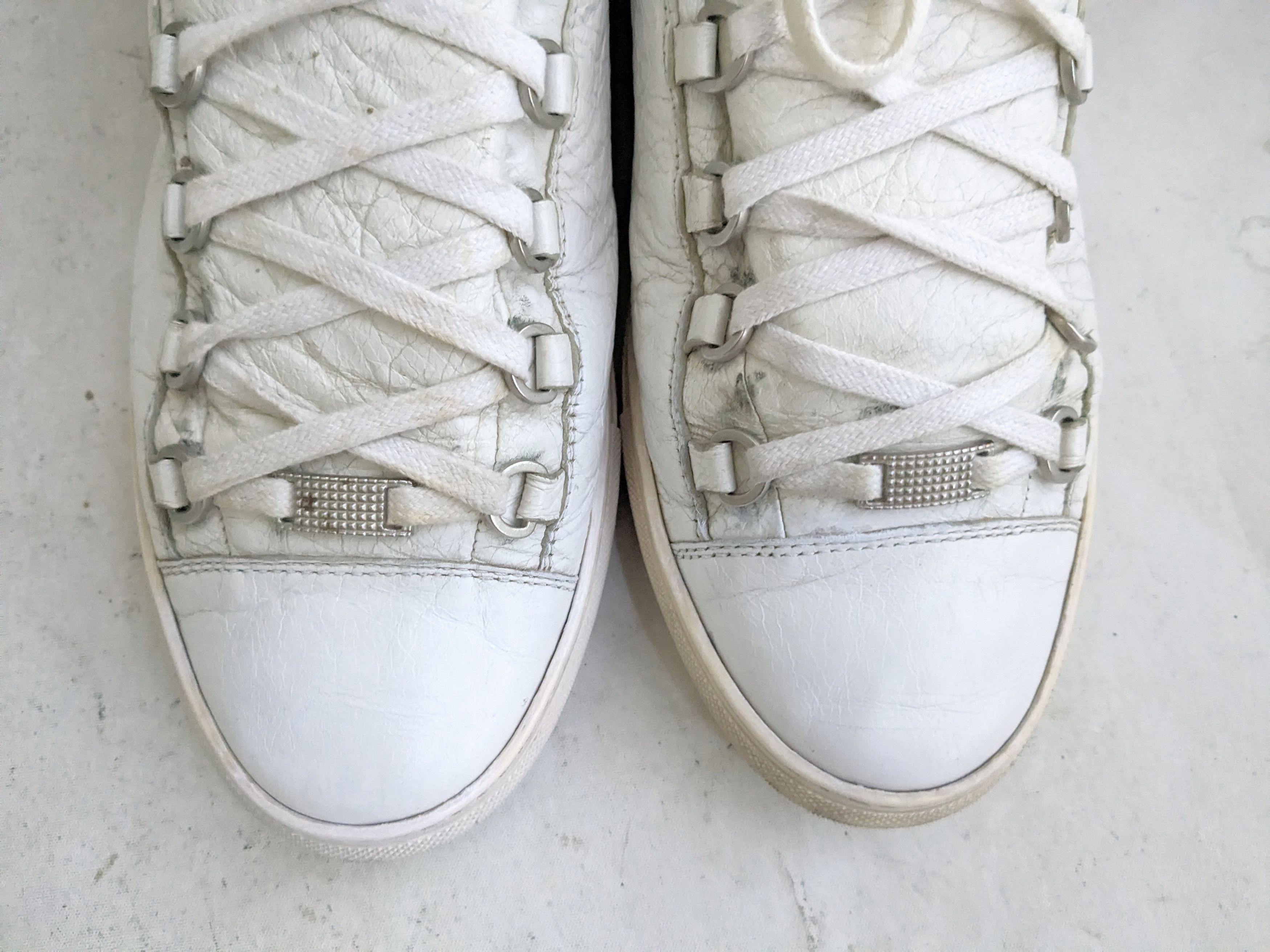 Balenciaga Balenciaga Arena White 9 Leather High Tops Size US 9 / EU 42 - 3 Thumbnail