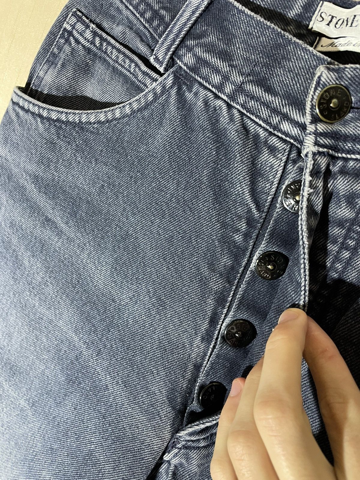 Massimo Osti × Stone Island × Vintage Stone Island Vintage denim jeans 90s Size US 29 - 15 Thumbnail