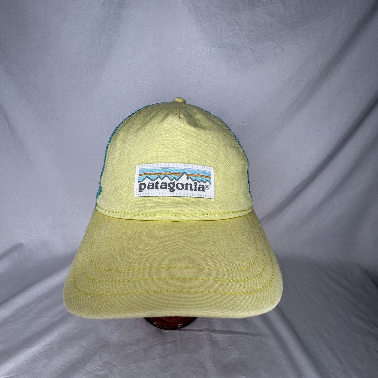 Patagonia Patagonia Yellow/Teal Trucker SnapBack Hat Size ONE SIZE - 1 Thumbnail
