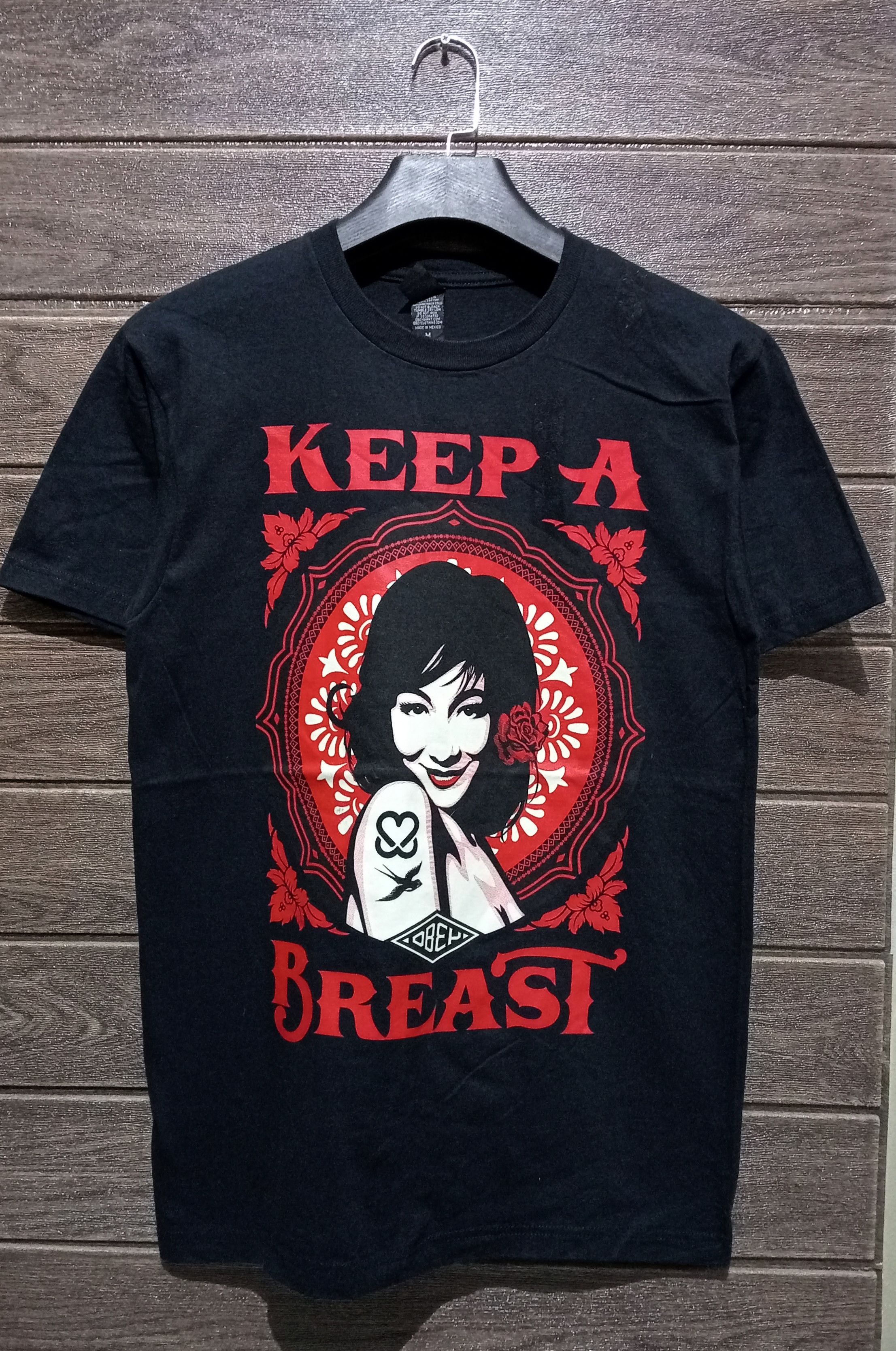 Vintage Obey Awareness Keep A Breast Tee