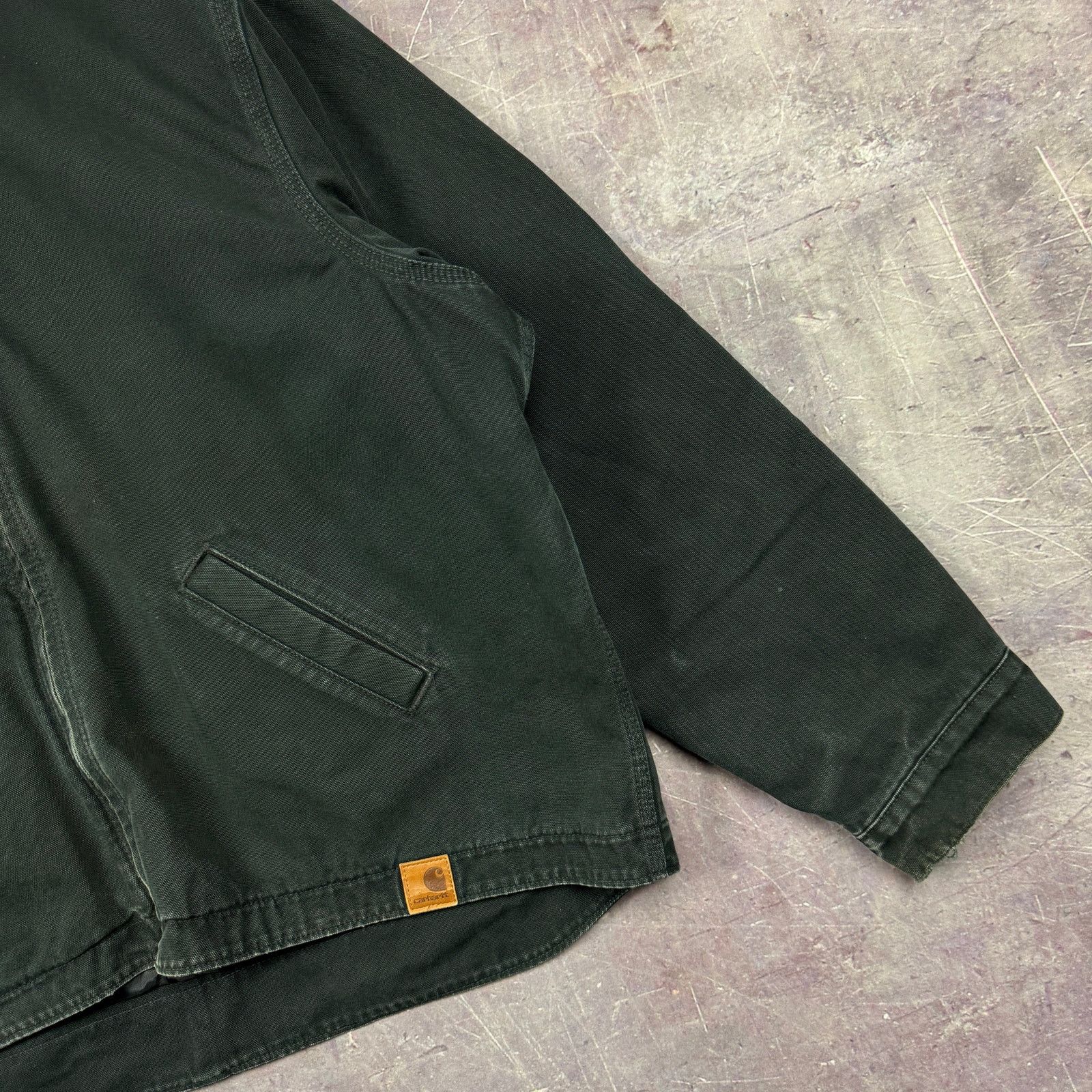 Carhartt × Vintage Early 00s Black Carhartt Hooded Detroit Work Jacket XL 2334 Size US XL / EU 56 / 4 - 4 Thumbnail