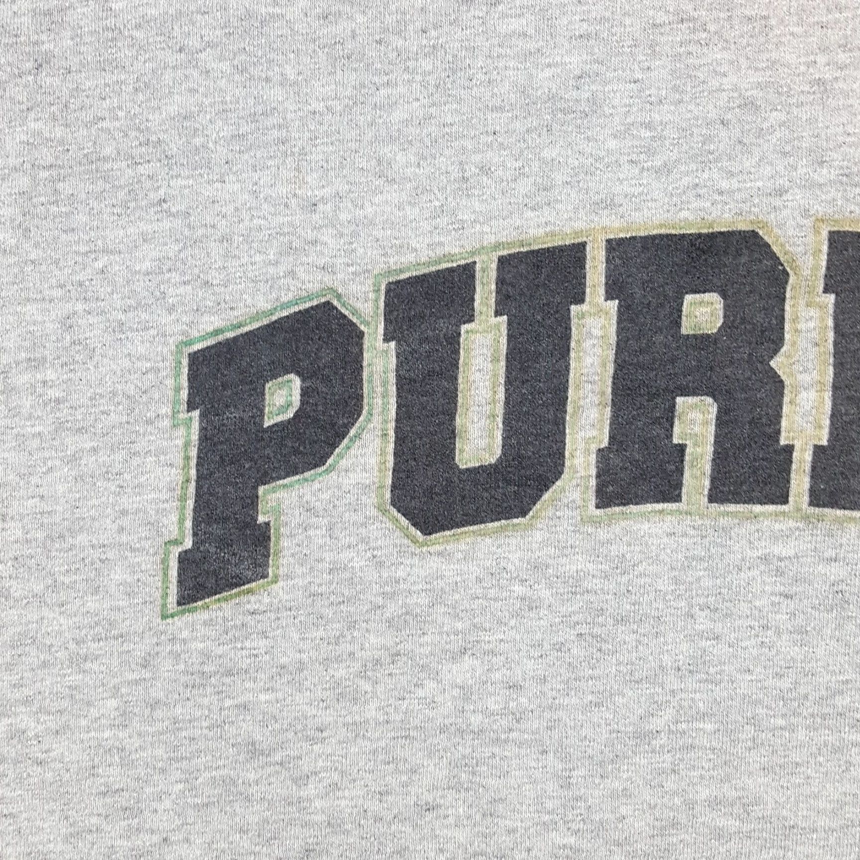 Spell VINTAGE Purdue University Spell Out Shirt Adult Small Gray T Shirt Men 90s College Sports Vintage Port And Company Mens Size US S / EU 44-46 / 1 - 3 Thumbnail