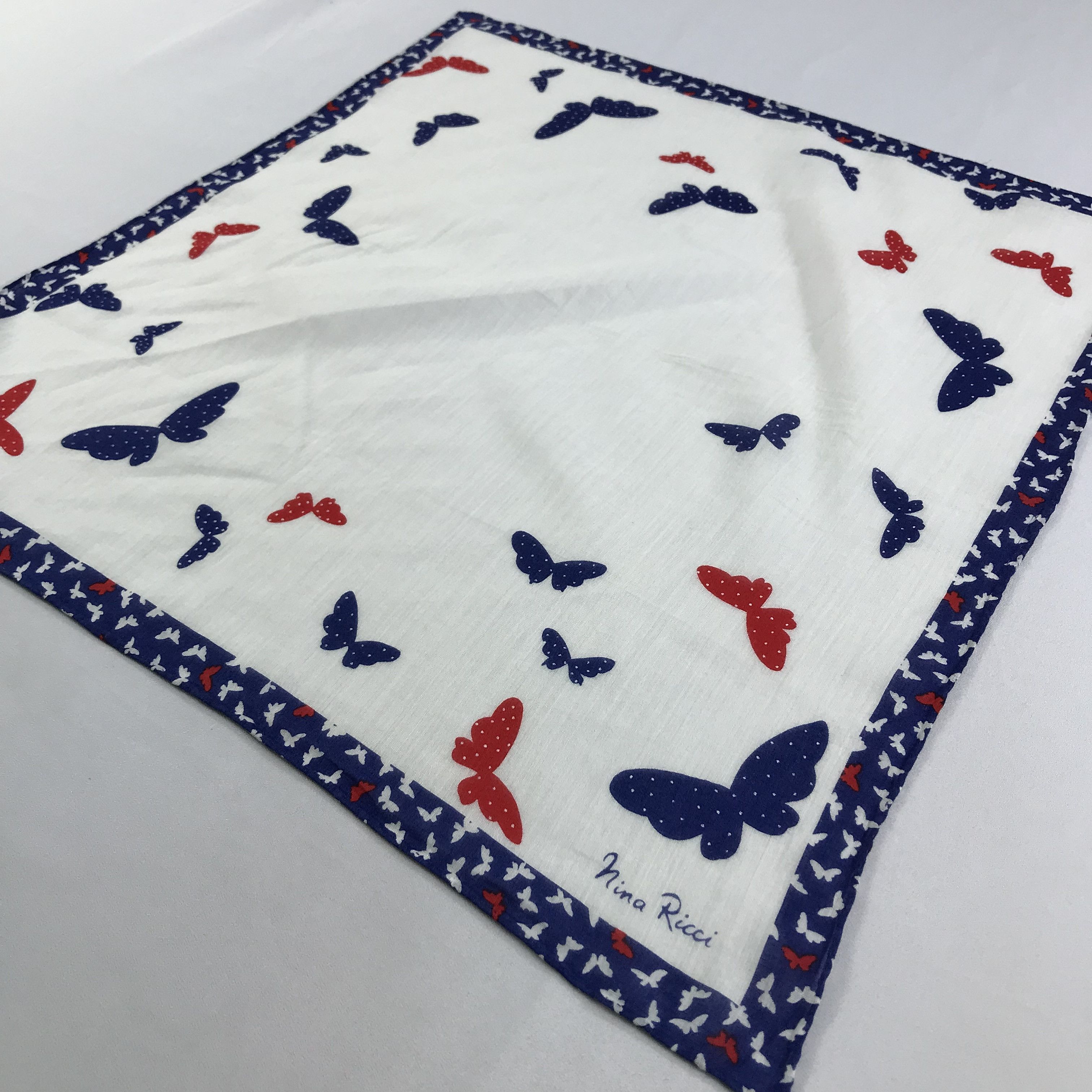 Nina Ricci × Vintage Nina Ricci Bandana / Handkerchief / Neckerchief - S2607 Size ONE SIZE - 2 Thumbnail