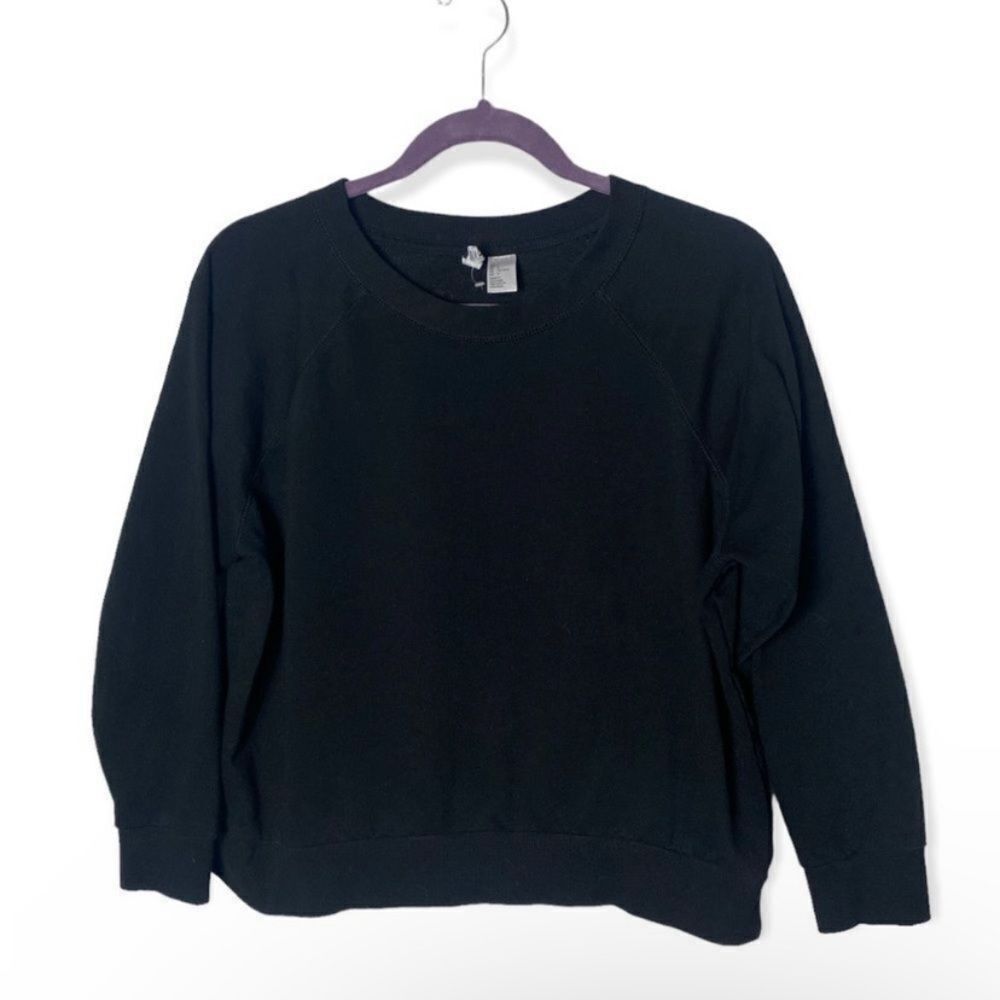 Divided H&M Divided Black Crewneck Sweatshirt Size L Long Sleeve Pul Size L / US 10 / IT 46 - 3 Thumbnail