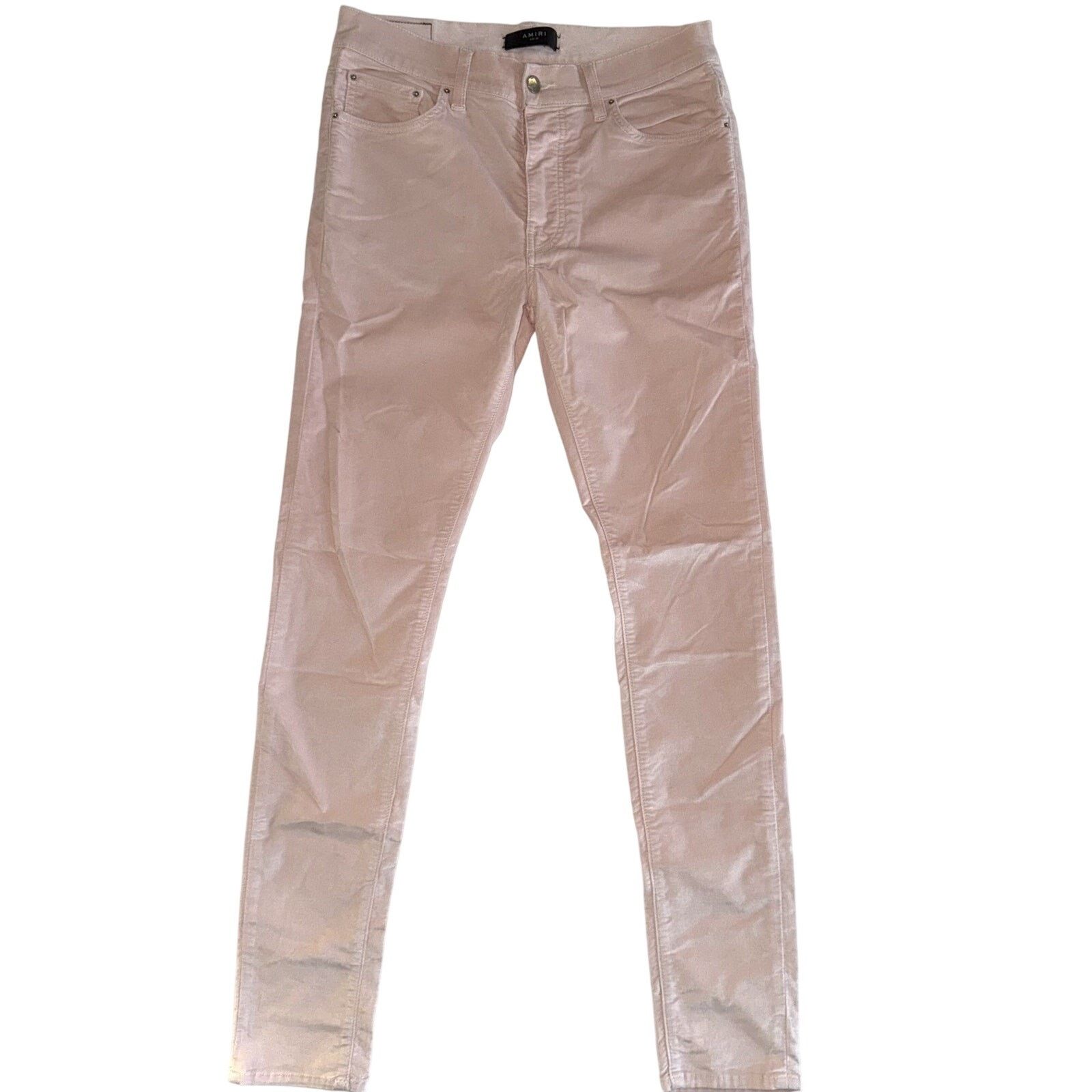 Amiri Amiri Pink Satin Jeans Size US 33 - 1 Thumbnail