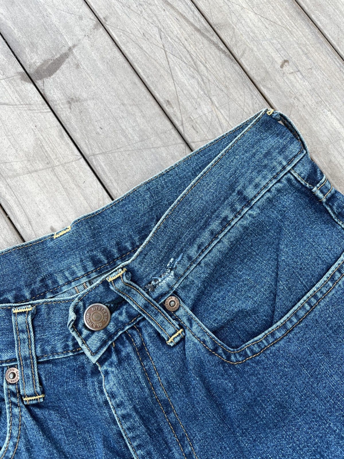 Hysteric Glamour Vtg Punk Thread Line “KINKY” Hysteric Glamour Jeans Size 27" / US 4 / IT 40 - 3 Thumbnail
