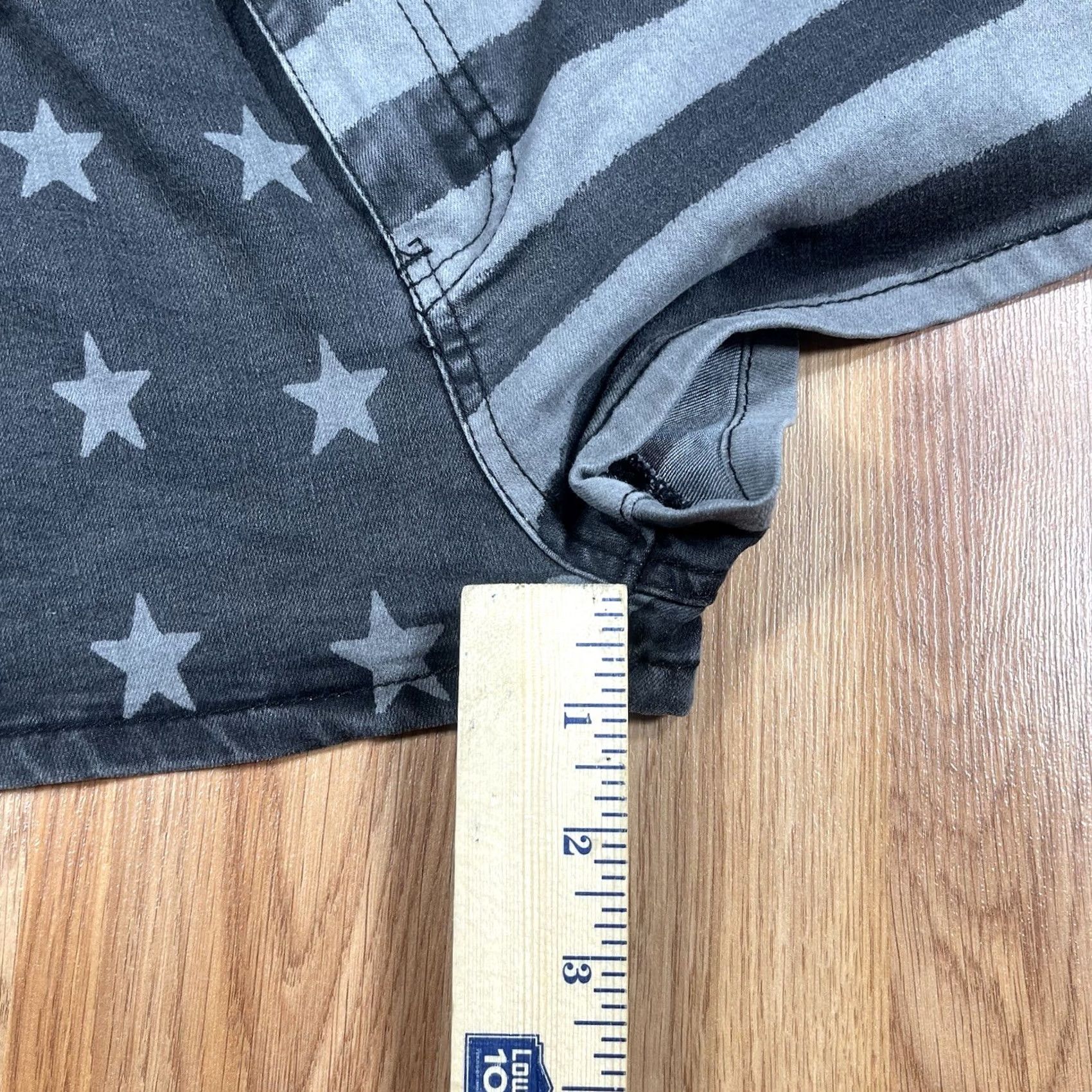 CO Sophyline & Co Denim Shorts Womens M Medium Stretch Pockets American Flag Black 5-Pocket Design Casual Shorts Size 32" / US 10 / IT 46 - 7 Thumbnail