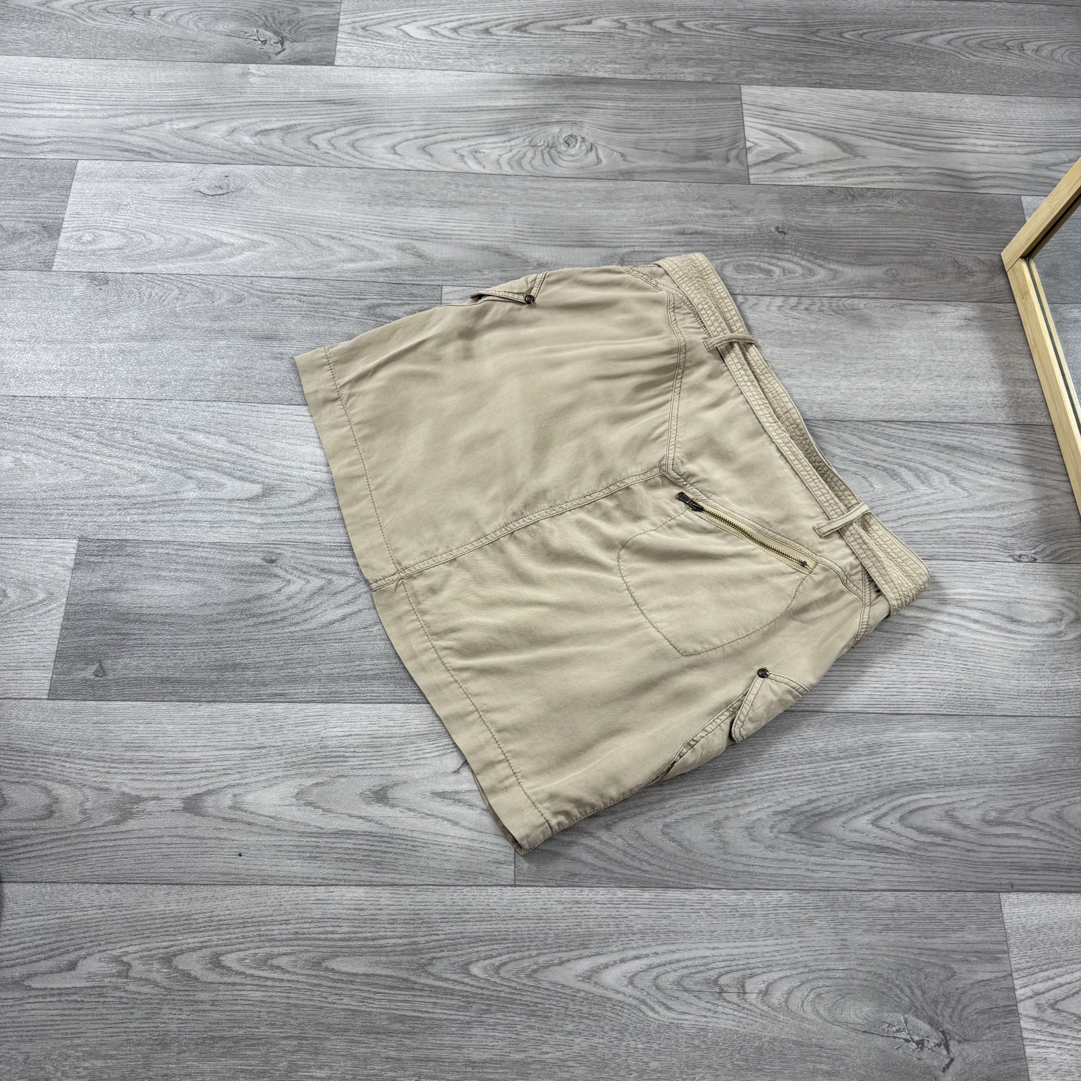 Vintage Vintage Y2K Cargo Pockets Beige Women's Midi Skirt Size 28" / US 6 / IT 42 - 11 Thumbnail