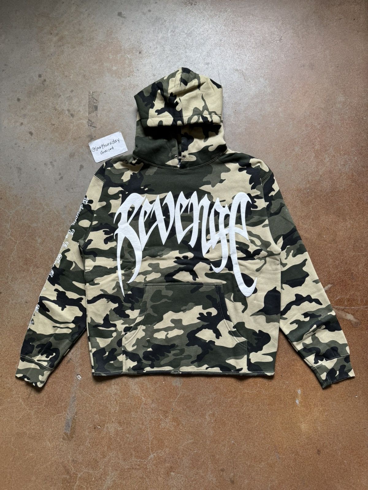 Image of Revenge Xxxtentacion Kill Hoodie Camo Small, Men's