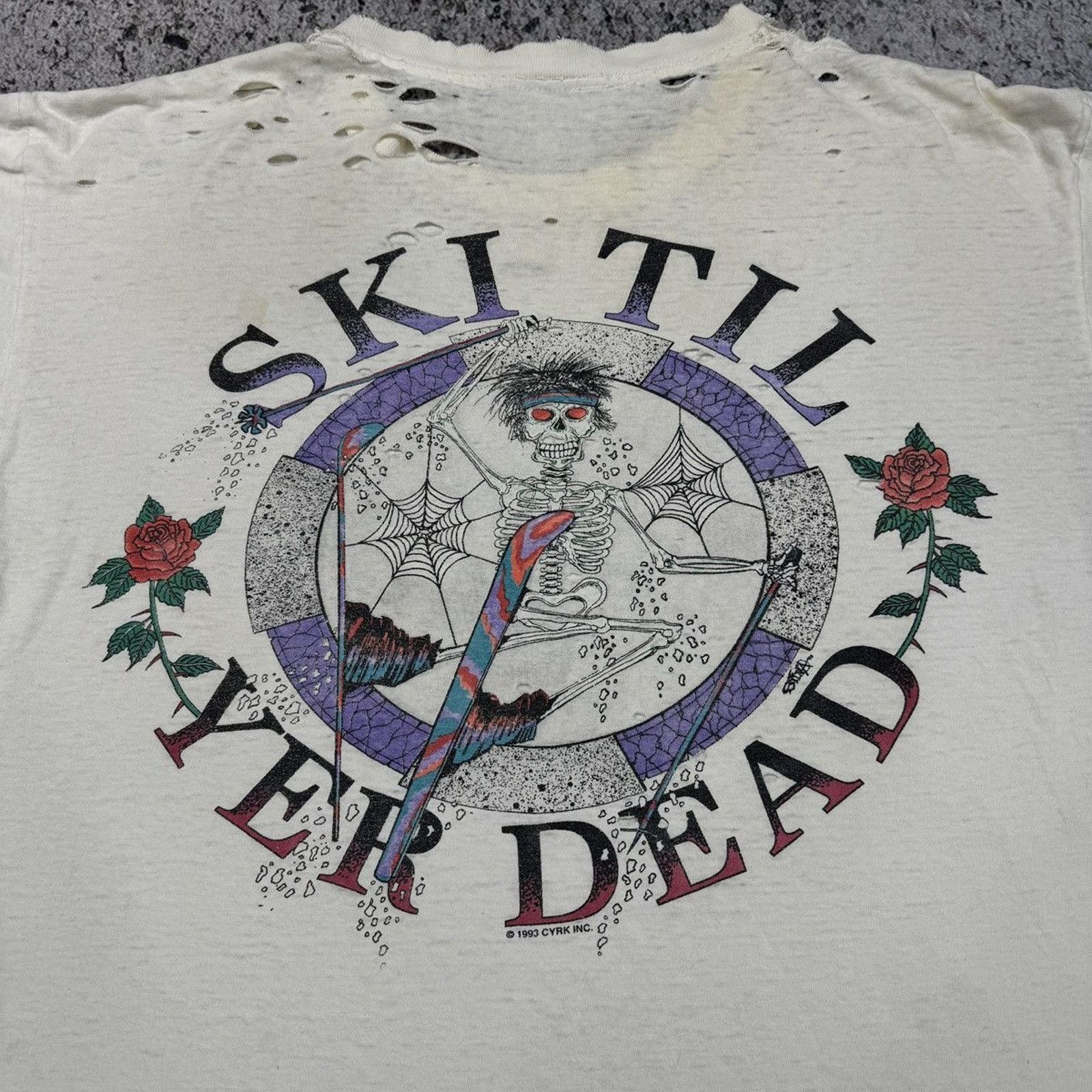 Band Tees Thrashed Faded Distressed Grateful Dead Shirt ERD Grunge Size US XL / EU 56 / 4 - 10 Thumbnail