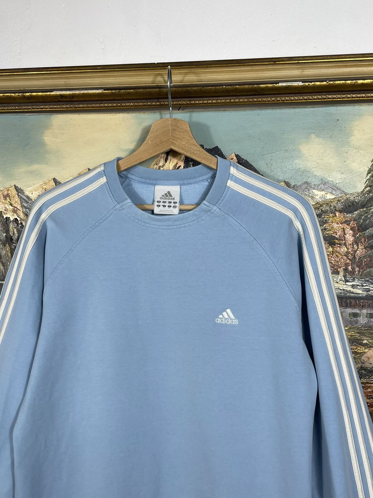 Adidas × Vintage Adidas Vintage Y2k 3 Three Striped Sweatshirt Crewneck Swag Size M / US 6-8 / IT 42-44 - 4 Thumbnail