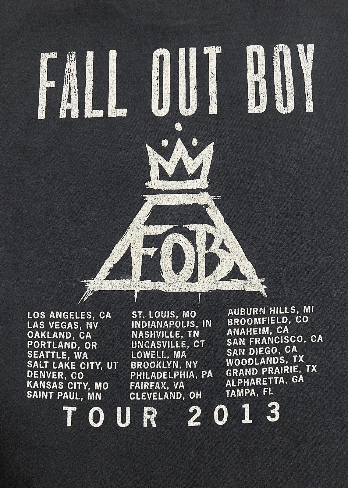 Band Tees Fall Out Boy 2013 Tour T-Shirt Band Tee Black Size US L / EU 52-54 / 3 - 4 Thumbnail