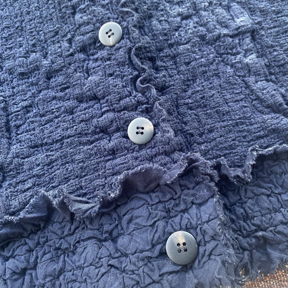 Issey Miyake ‼️LAST DROP‼️Issey Miyake ME Wrinkle Cauliflower Indigo Jacket Size S / US 4 / IT 40 - 13 Thumbnail
