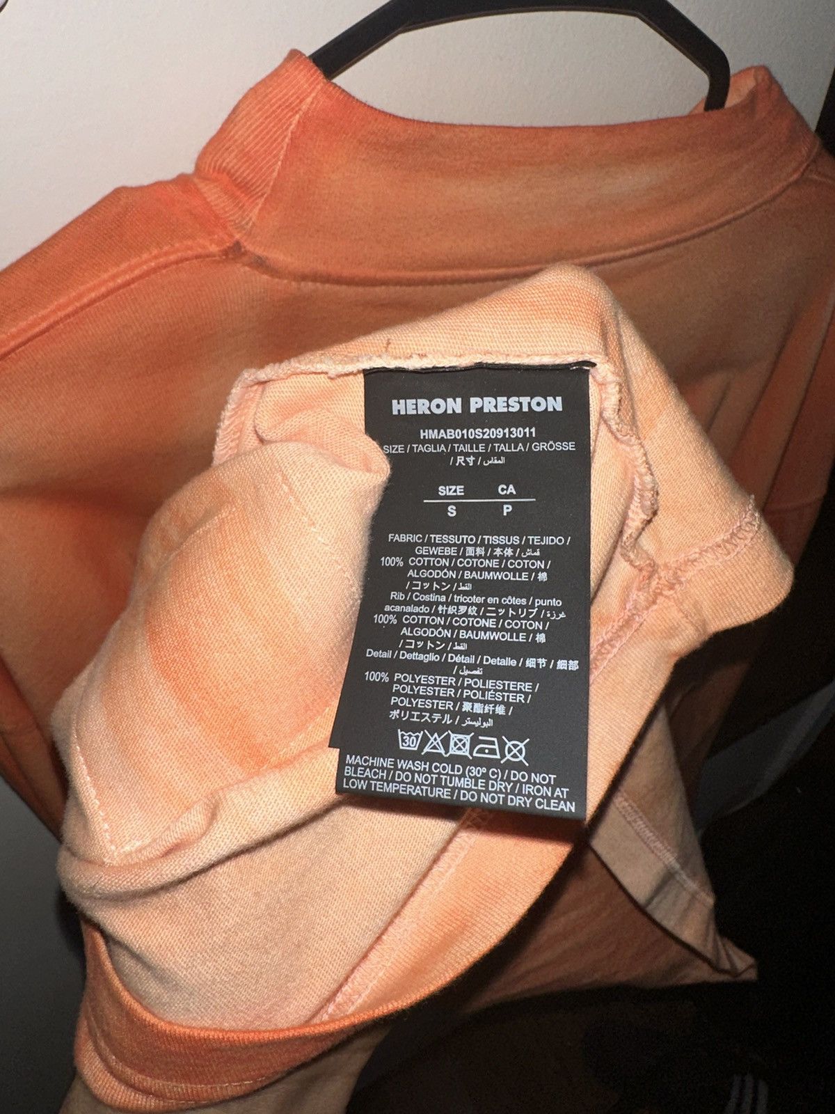 Heron Preston HERON PRESTON ORANGE LONGSLEEVE Size US S / EU 44-46 / 1 - 6 Thumbnail