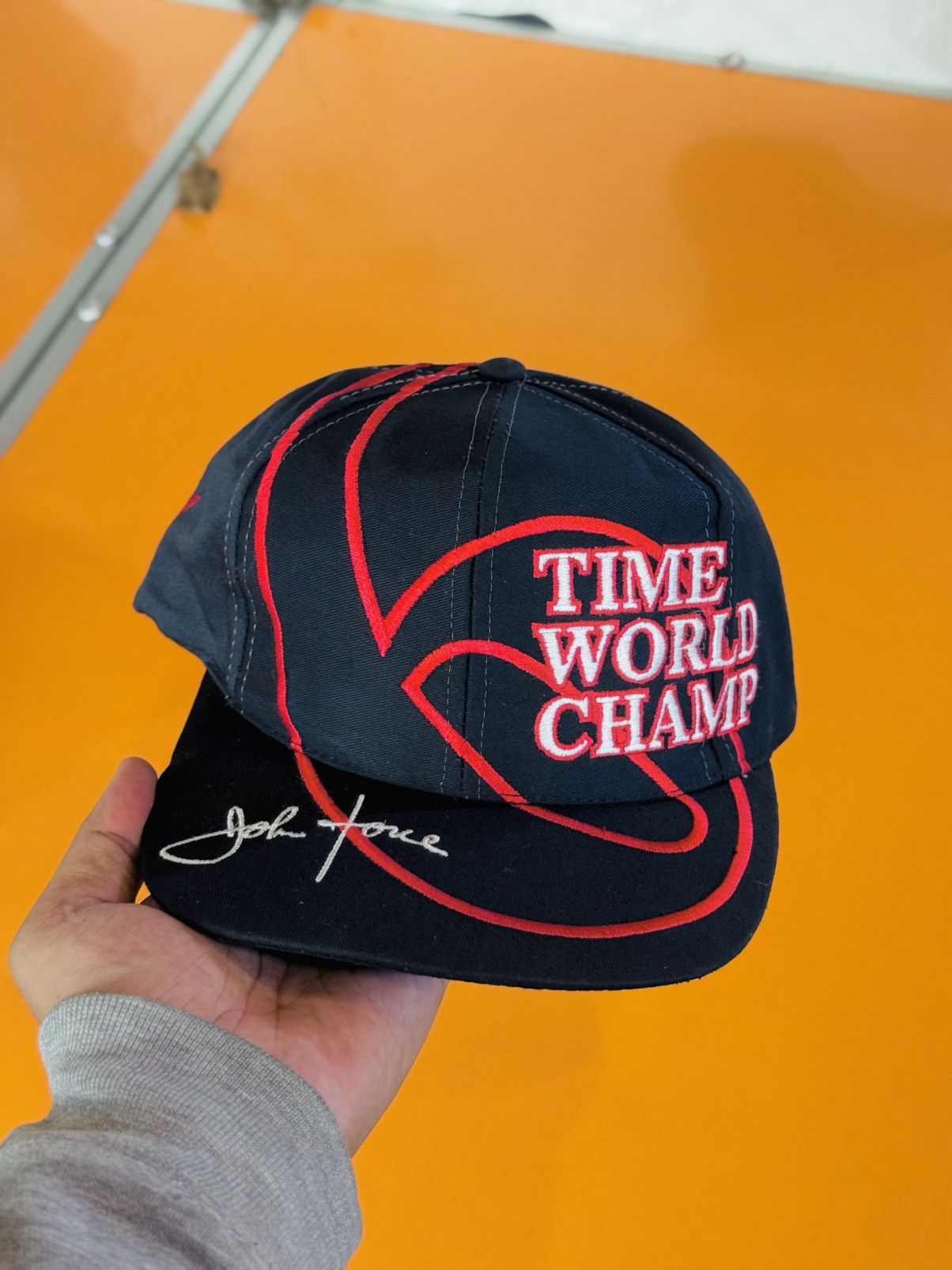Vintage Vintage John Force Castrol GTX 6 Time Champion Hat 90's Size ONE SIZE - 1 Thumbnail