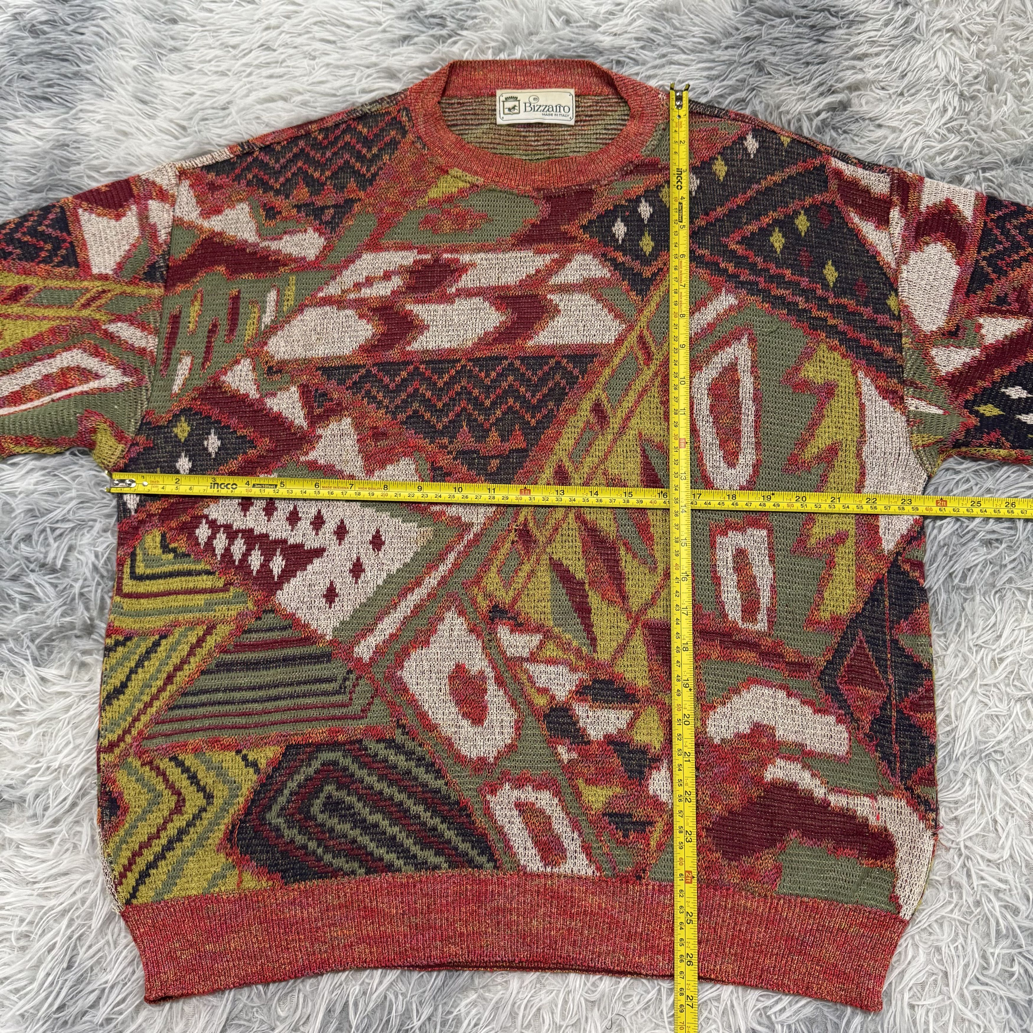Japanese Brand Vintage Knit Sweater Bizzarro Italy Streetwear Size US L / EU 52-54 / 3 - 6 Thumbnail
