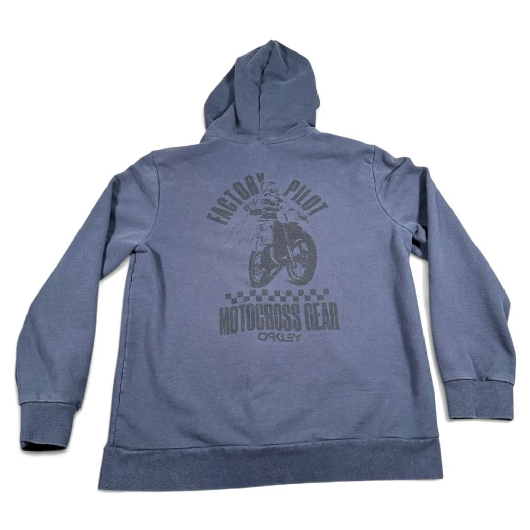 Oakley Oakley Sweater Adult XL Blue Zip Hoodie Motocross Factory Pilot Oakley Size US XL / EU 56 / 4 - 2 Thumbnail