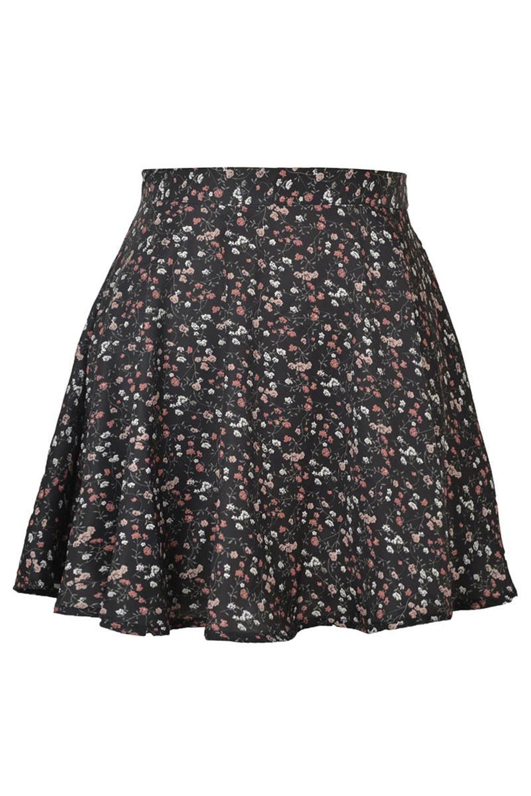 Other SUMMER HIGH WAISTED CHIFFON FLORAL MINI SKIRT Size 32" / US 10 / IT 46 - 6 Thumbnail