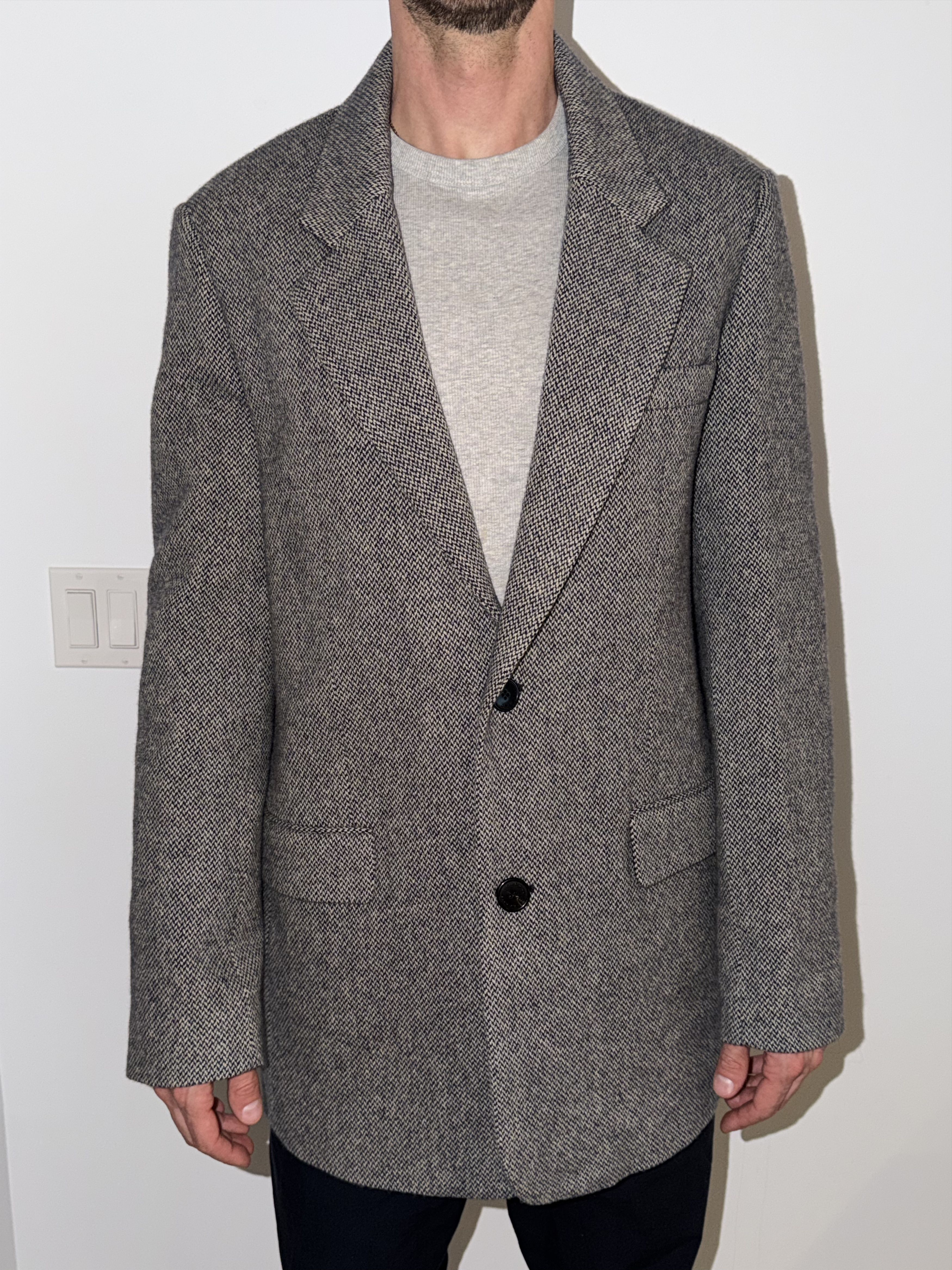 Isabel Marant Isabel Marant Gray Fahar Oversized Blazer Size 48 Size 48L - 5 Thumbnail