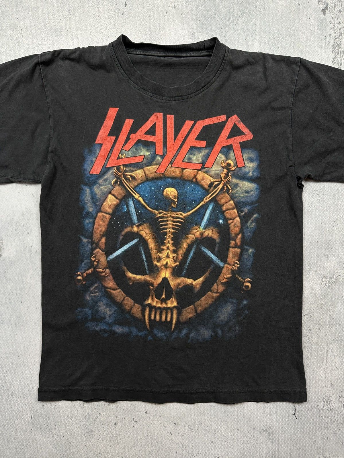 Slayer Vintage Slayer 90s T-Shirt Skeleton Pentagram Graphic Rare Size US M / EU 48-50 / 2 - 13 Thumbnail