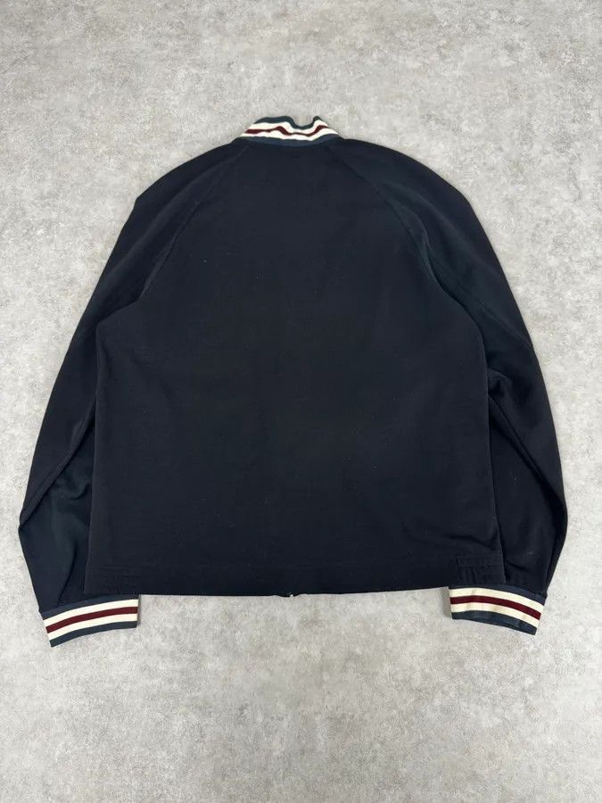 Prada 2000s Prada Black Nylon Striped Collar Track Jacket Size US L / EU 52-54 / 3 - 4 Thumbnail
