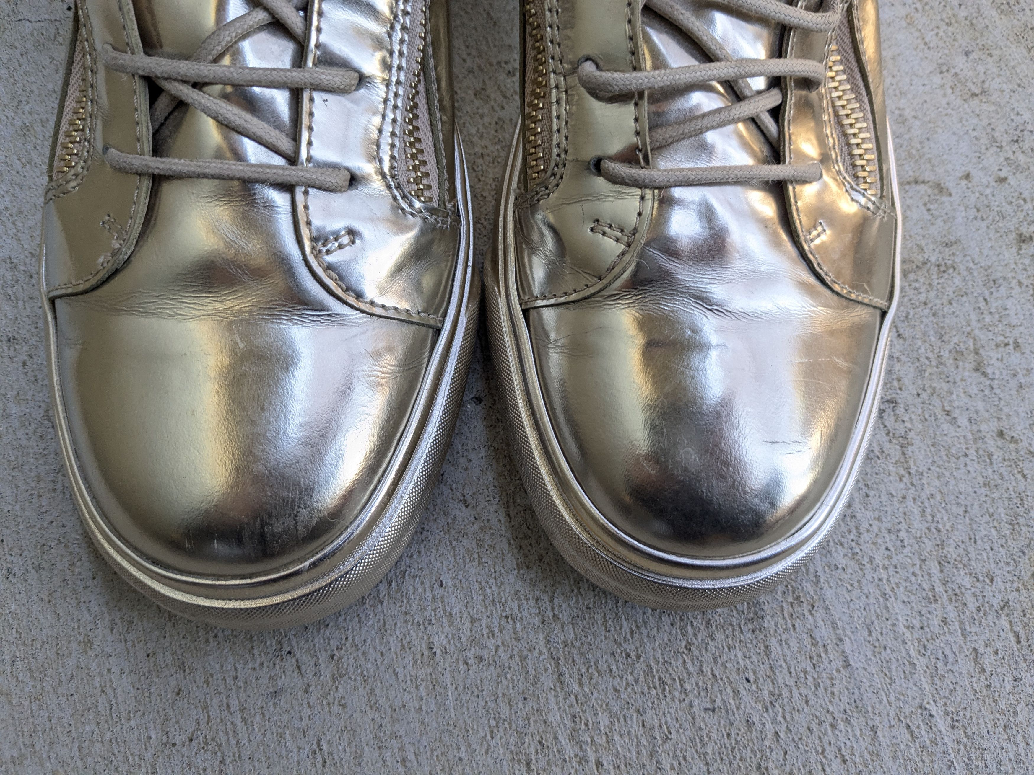 Giuseppe Zanotti Giuseppe Zanotti High Tops Gold Metallic 11 44 Size US 11 / EU 44 - 5 Thumbnail