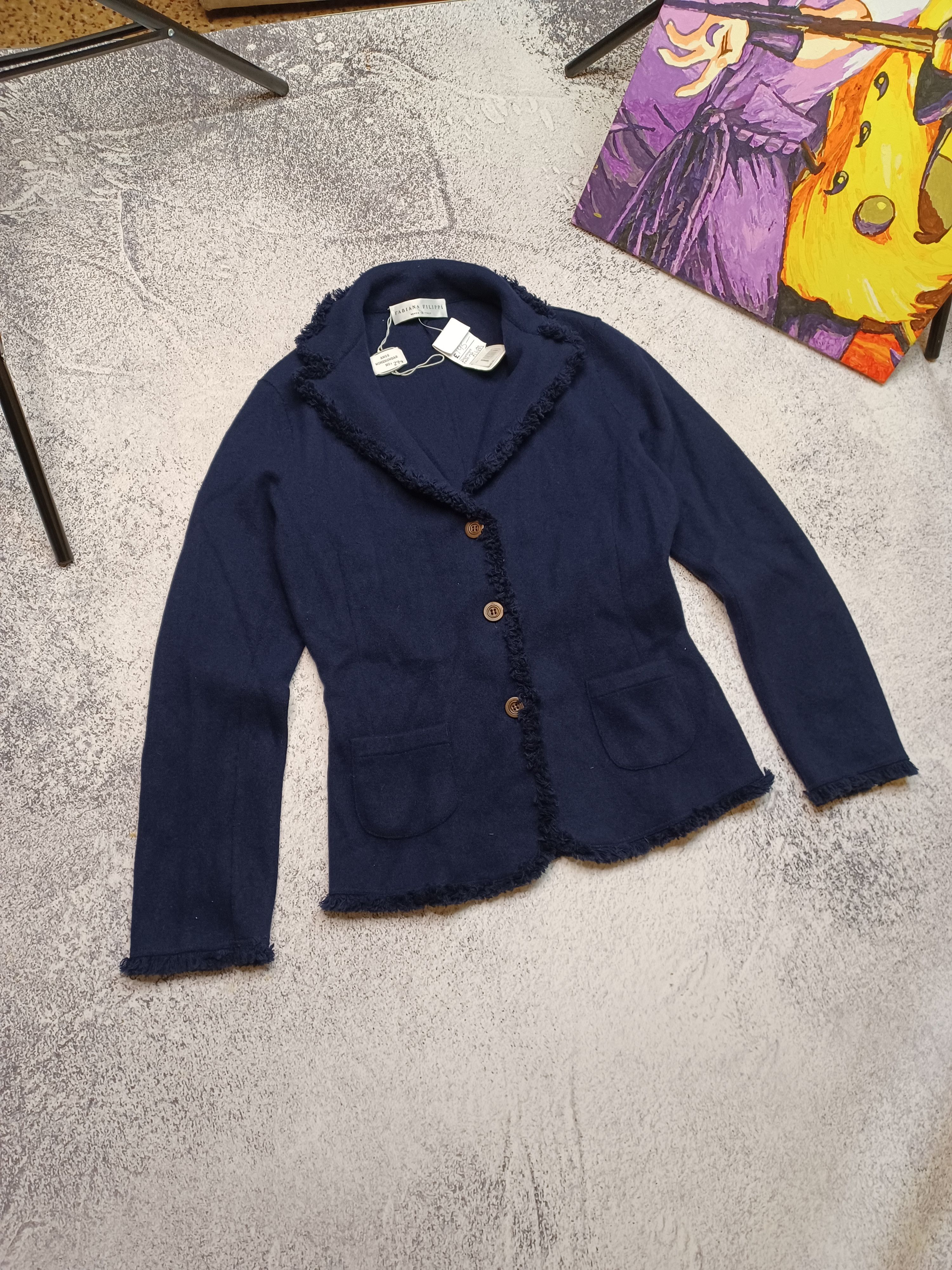Fabiana Filippi Fabiana Filippi Knited Wool Silk Cashmere Jacket Cardigan Size M / US 6-8 / IT 42-44 - 1 Thumbnail