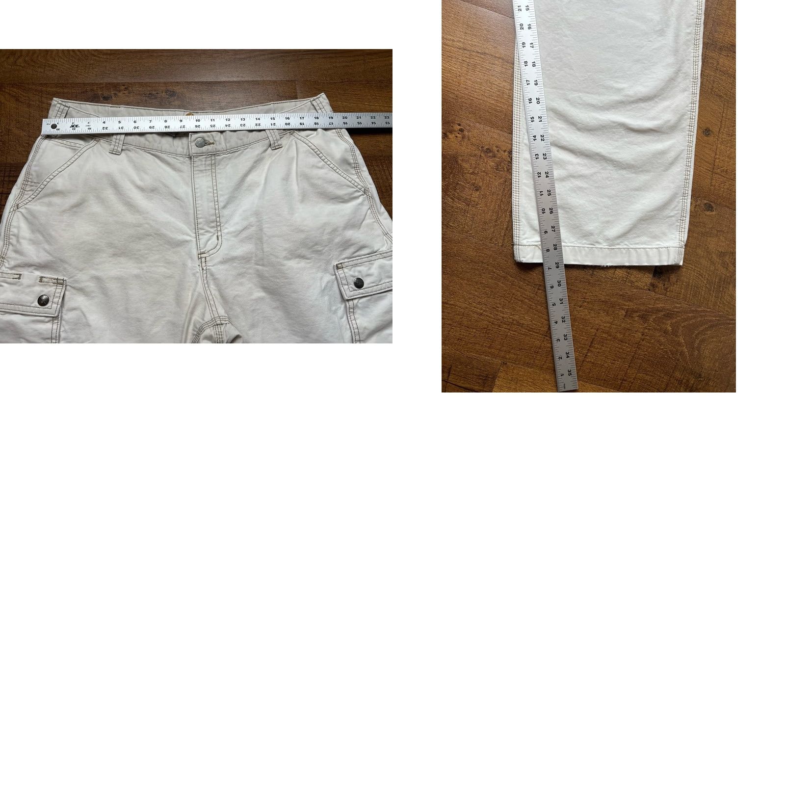Carhartt Carhartt Cargo Pants Mens 38x29 Beige Relaxed Fit 5-Pocket Canvas Workwear Baggy Straight 100272 253 Size US 38 / EU 54 - 8 Thumbnail