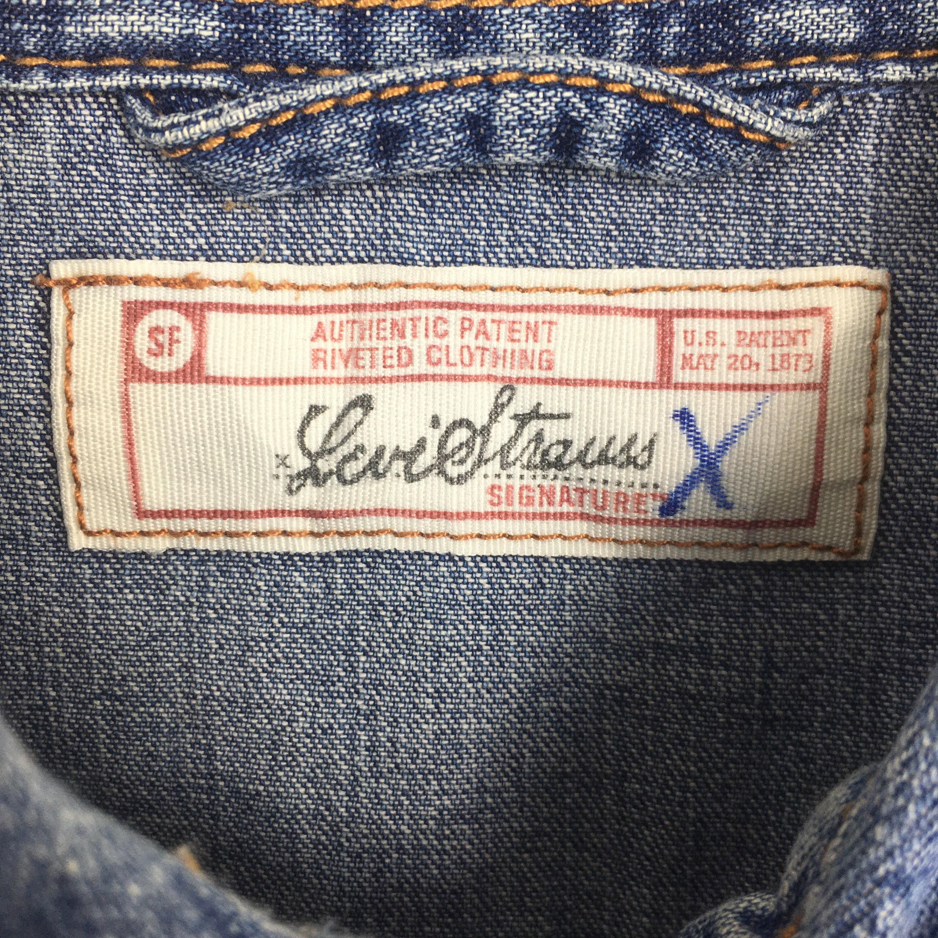 Jean × Levi's × Vintage Vintage Levis Strauss Western Jeans Shirt Large Size US L / EU 52-54 / 3 - 5 Thumbnail