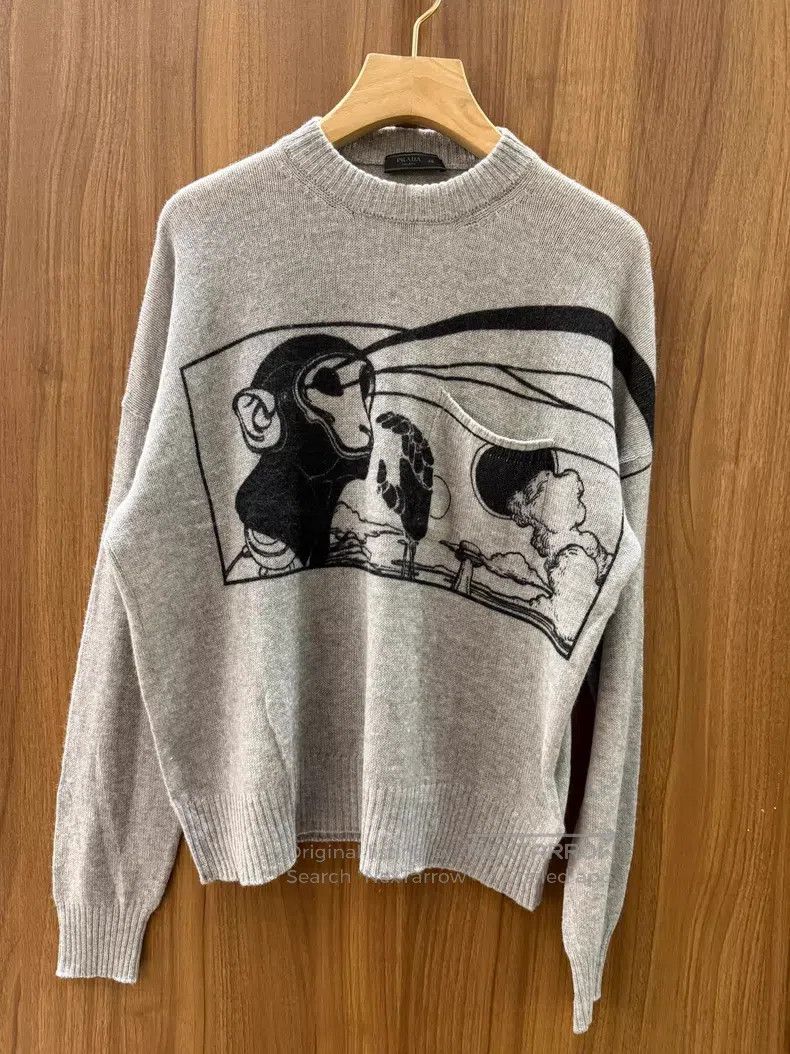 Prada Prada Gray cashmere sweater Size US S / EU 44-46 / 1 - 1 Thumbnail