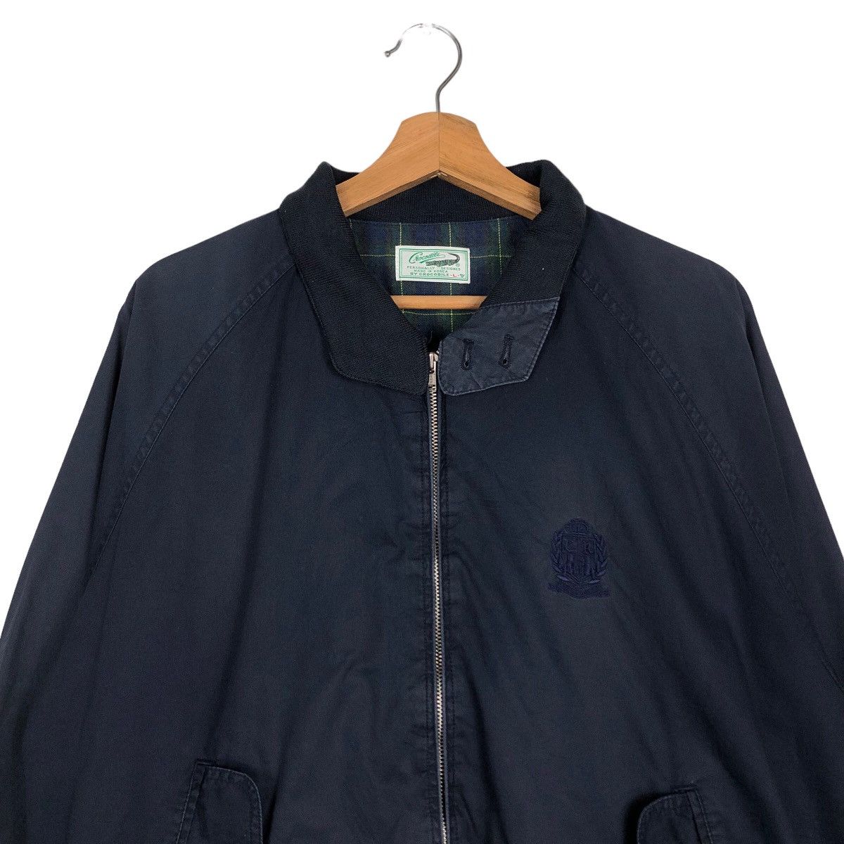 Japanese Brand 🔥Vintage Bomber Jacket Crocodile Japan Tartan Blanket Size US L / EU 52-54 / 3 - 3 Thumbnail