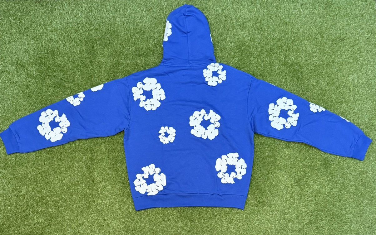 DENIM TEARS Denim Tears Hoodie Royal Blue XXL Size US XXL / EU 58 / 5 - 2 Thumbnail