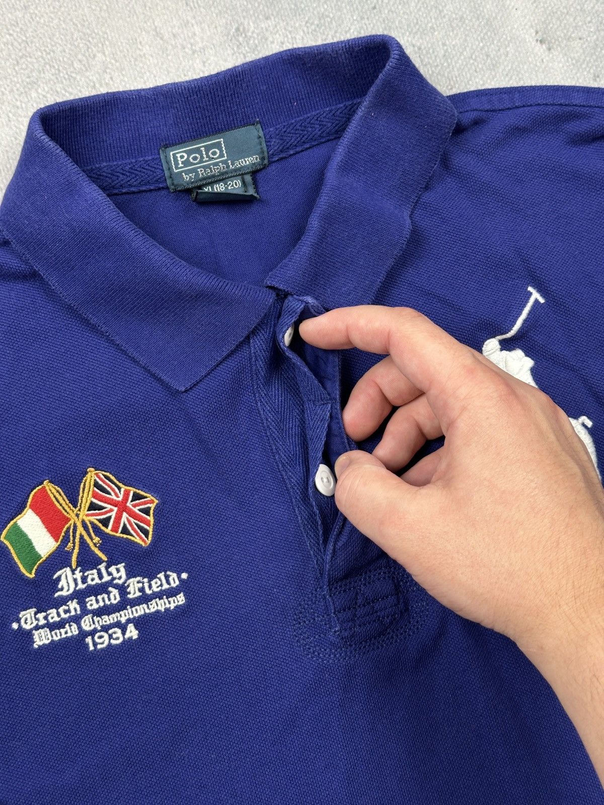 Polo Ralph Lauren Vintage Polo Ralph Lauren Italy 1934 Track &Field Chief Keef Size US M / EU 48-50 / 2 - 6 Thumbnail