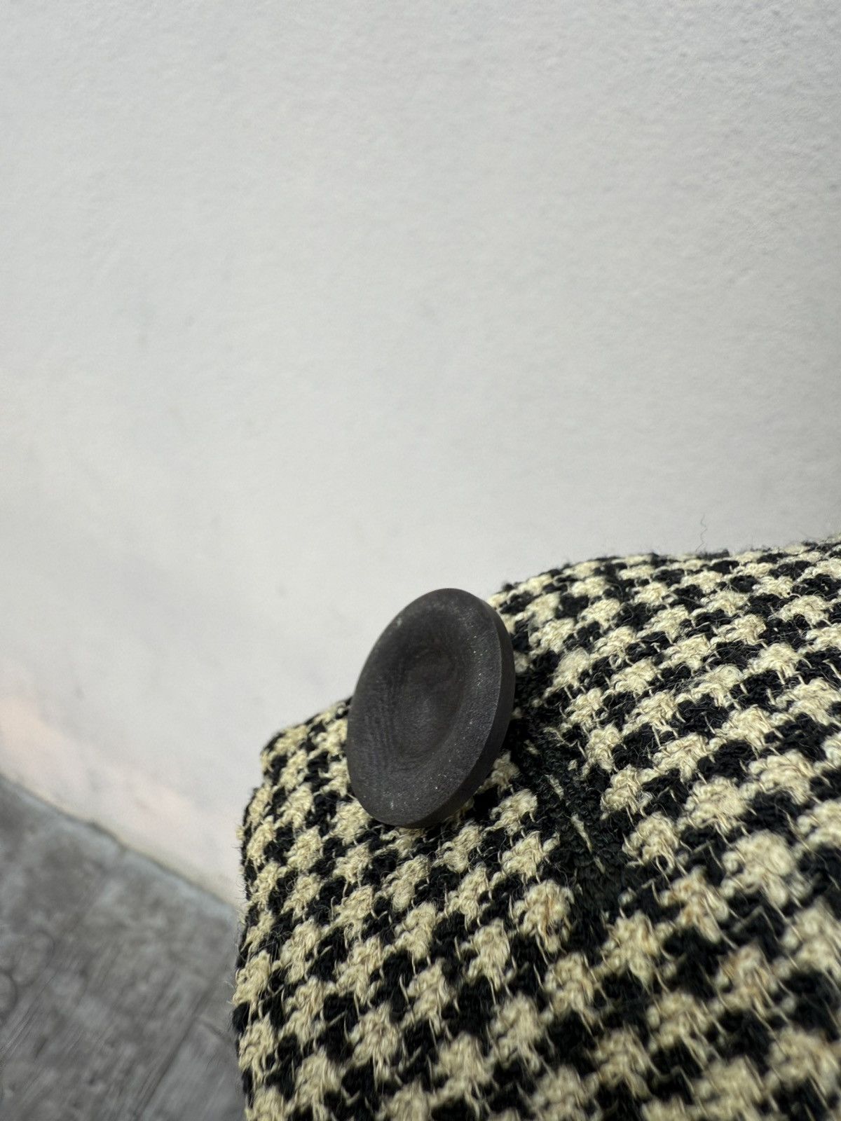 Max Mara MAX MARA Houndstooth Virgin Wool Tweed Crop Jacket Size S / US 4 / IT 40 - 6 Thumbnail