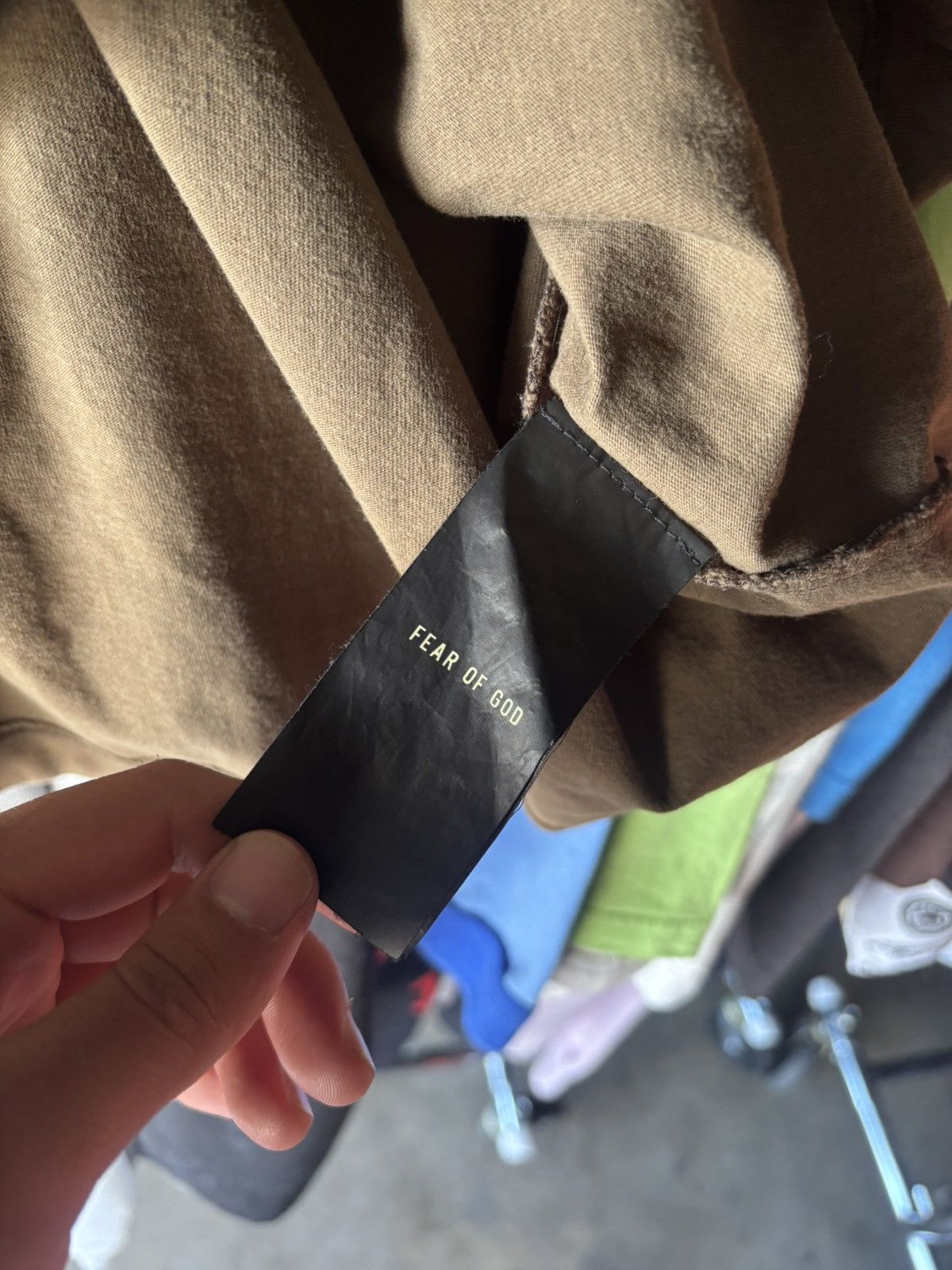 Fear of God Olive Green Fear of God FG37 tee Size US XL / EU 56 / 4 - 4 Thumbnail