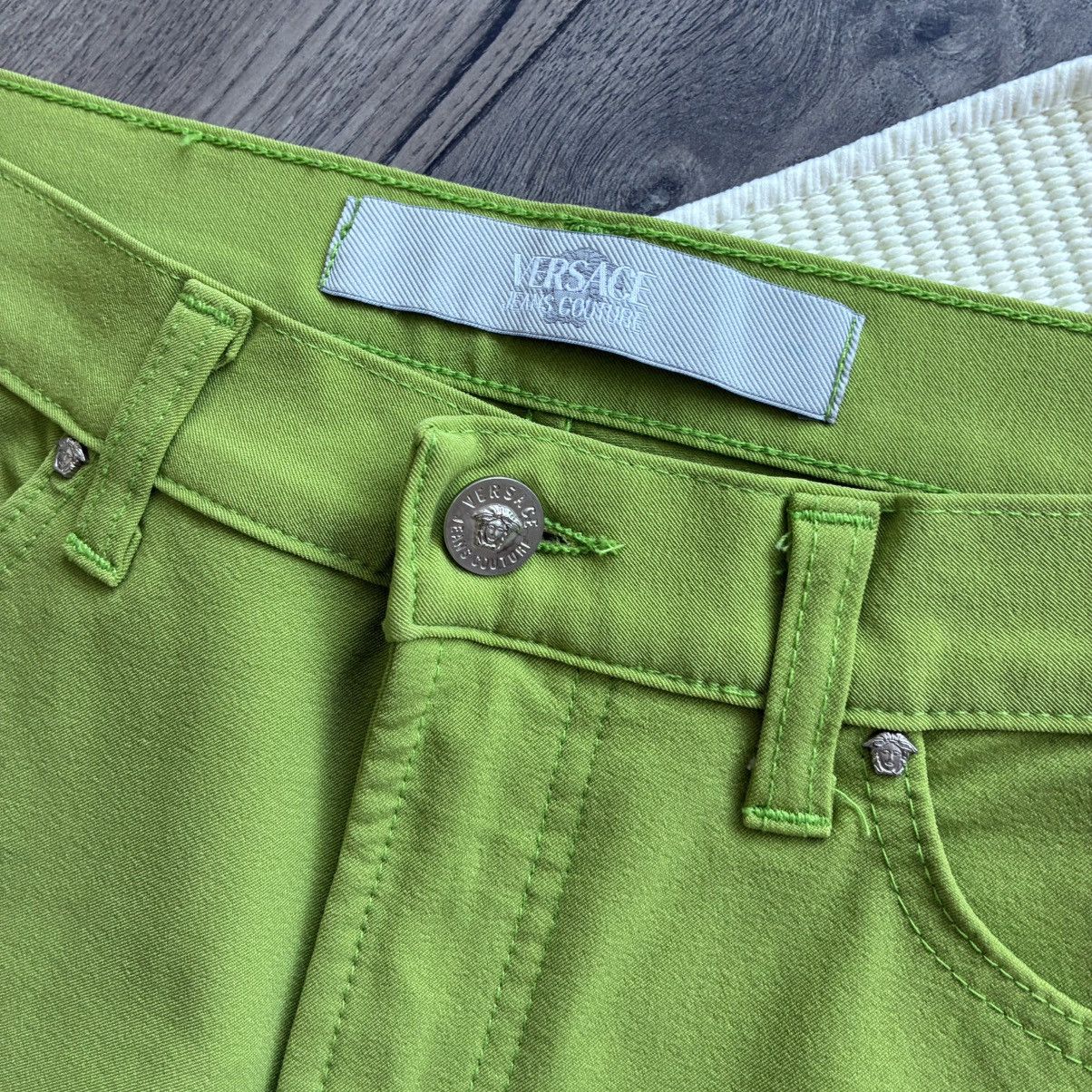 Versace Jeans Couture Versace Jeans Couture Women’s Lime Green Nylon Flared Pants Size 30" / US 8 / IT 44 - 4 Thumbnail