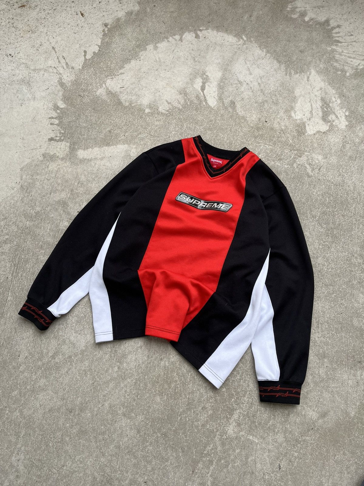 Supreme Suprem Wired Moto Jersey Sweatshirt Longsleeve Size US M / EU 48-50 / 2 - 2 Thumbnail