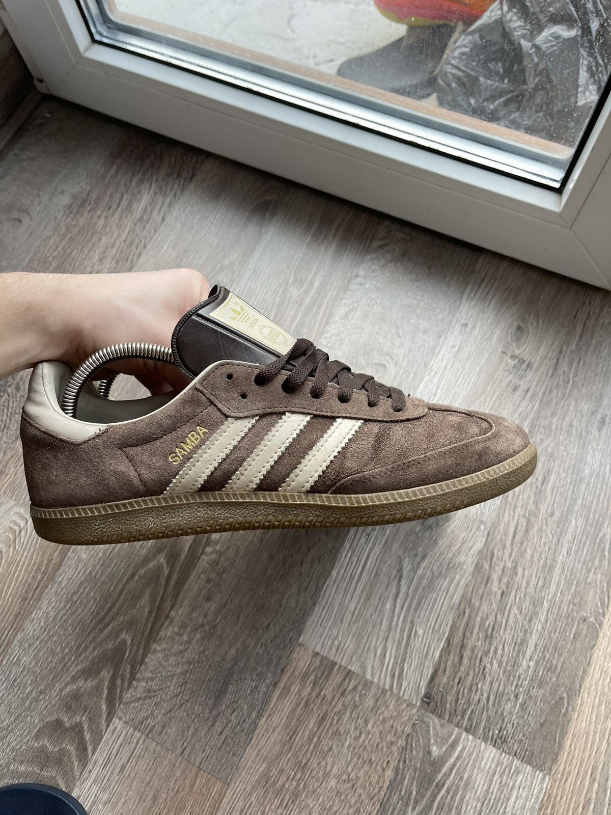 Adidas × Vintage Rare🔥 Adidas Samba Vintage Brown Leather Shoes size 8 Size US 8 / EU 41 - 5 Thumbnail