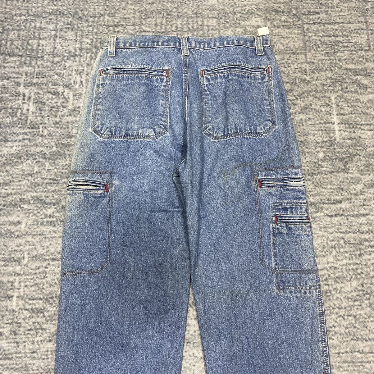 JNCO × Vintage Sick☠️ Faded Glory Cargo Jeans Hip Hop 90s Jnco Style Skate Size US 31 - 11 Thumbnail
