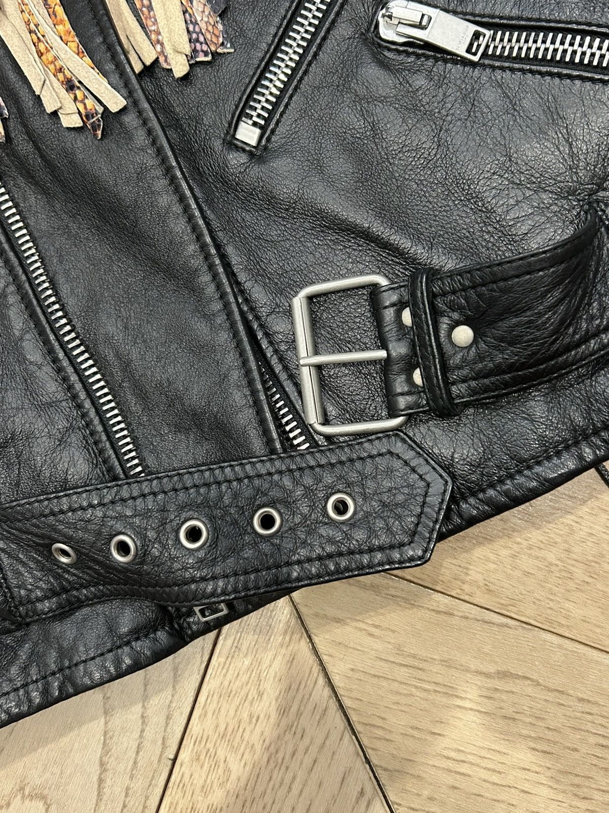 Saint Laurent Paris RARE SS16 FRINGE PYTHON Size US S / EU 44-46 / 1 - 5 Thumbnail