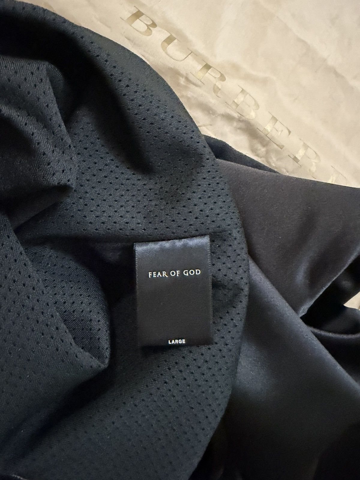 Fear of God FEAR OF GOD Half Zip Satin Bomber Jacket In Black size L Size US L / EU 52-54 / 3 - 8 Thumbnail