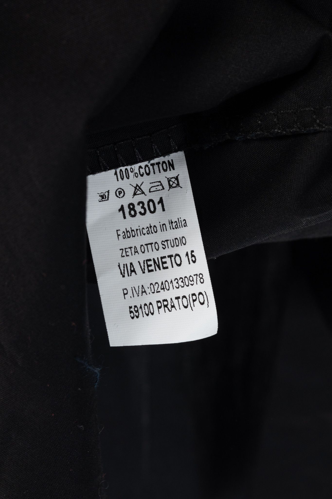 Other Zeta Otto Black Cotton Poplin Embellished-Tie Buttoned Shirt Size XL / US 12-14 / IT 48-50 - 9 Thumbnail