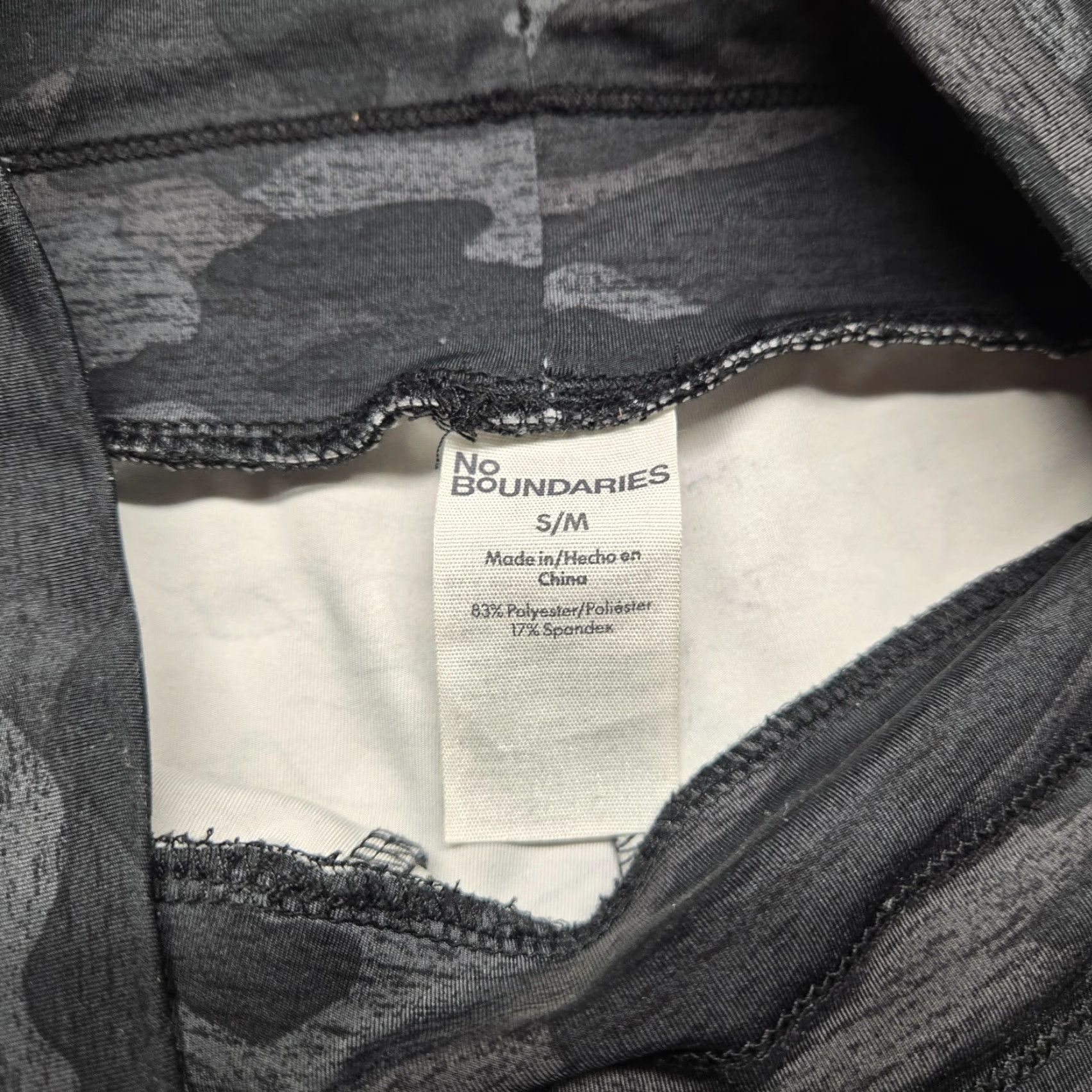 Vintage No Boundaries No Boundaries Black Camo Activewear Jogger Pants Drawstring Adult Women's S/M Size 32" / US 10 / IT 46 - 3 Thumbnail
