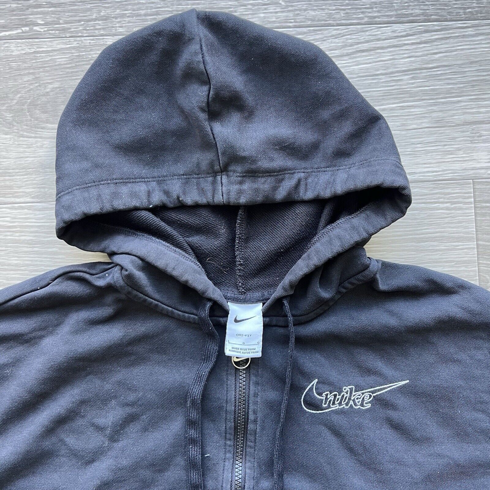 Nike Nike Womens Size Large Black Cropped Pullover Hooded sweater Size L / US 10 / IT 46 - 2 Thumbnail