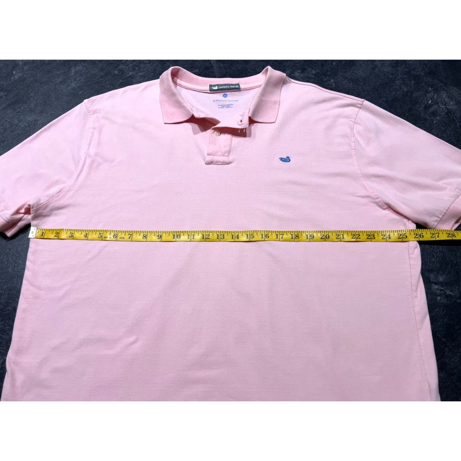 Vintage Southern Marsh Polo Shirt Men Pink 2XL Short Sleeve Cotton Blended Breathable Stretch Casual Polo Shirt Shirt Mens XXL Pink Size US XXL / EU 58 / 5 - 7 Thumbnail