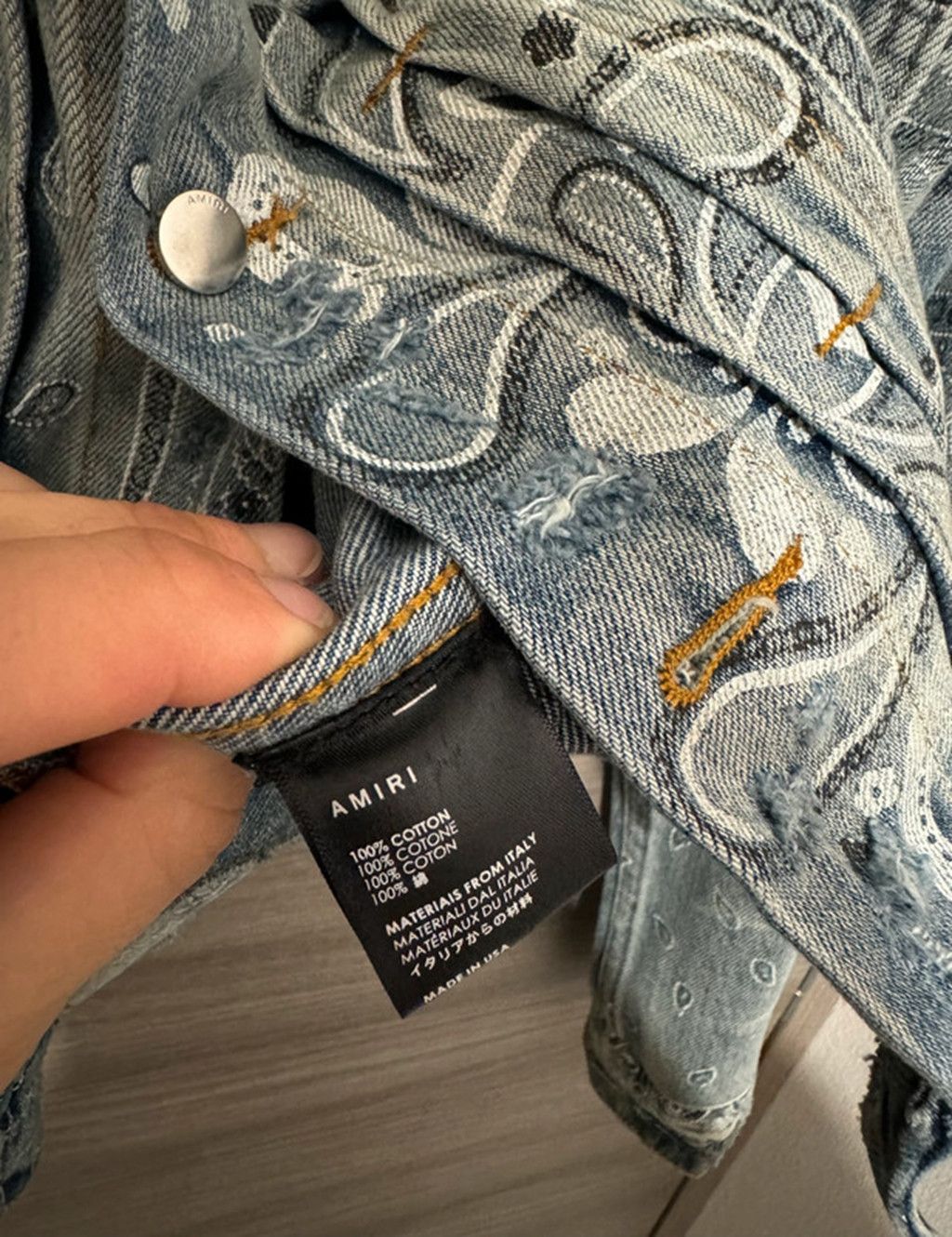 Amiri Amiri Denim Jacket Size US M / EU 48-50 / 2 - 6 Thumbnail
