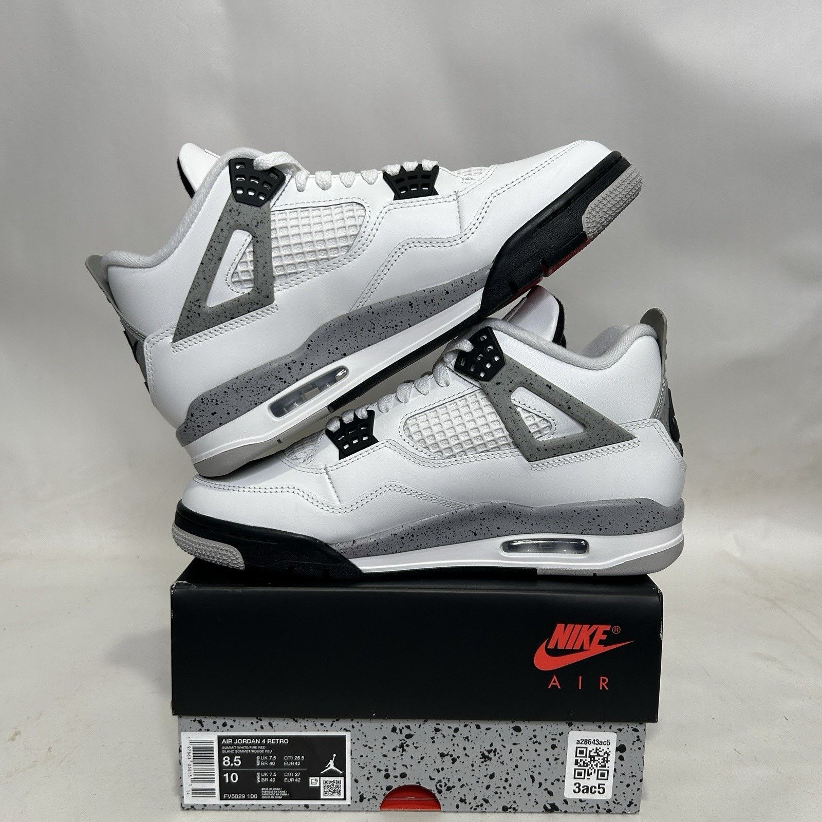 Jordan Brand Nike Air Jordan 4 Retro OG “White Cement” (2025) Size US 8.5 / EU 41-42 - 3 Thumbnail