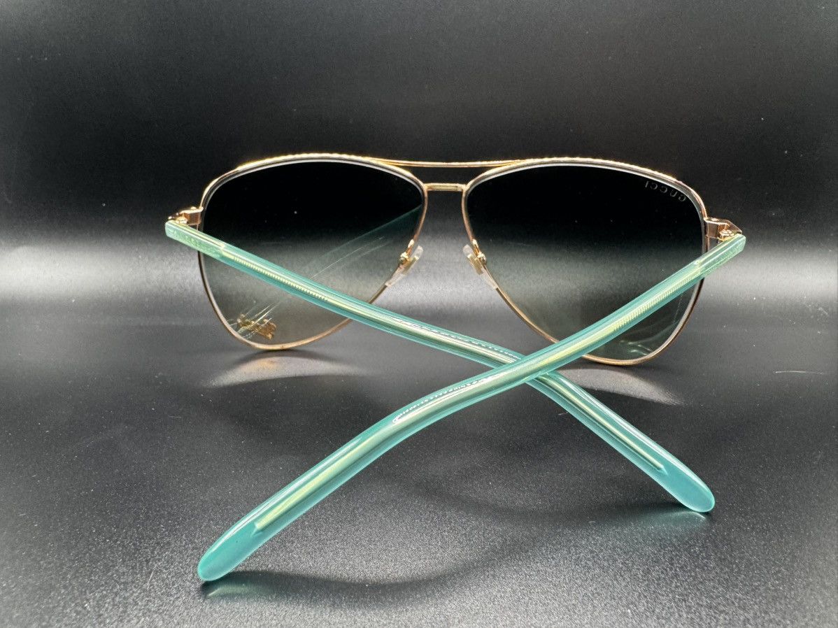 Gucci Gucci Aviator Tiffany Blue Sunglasses Y2K Size ONE SIZE - 5 Thumbnail