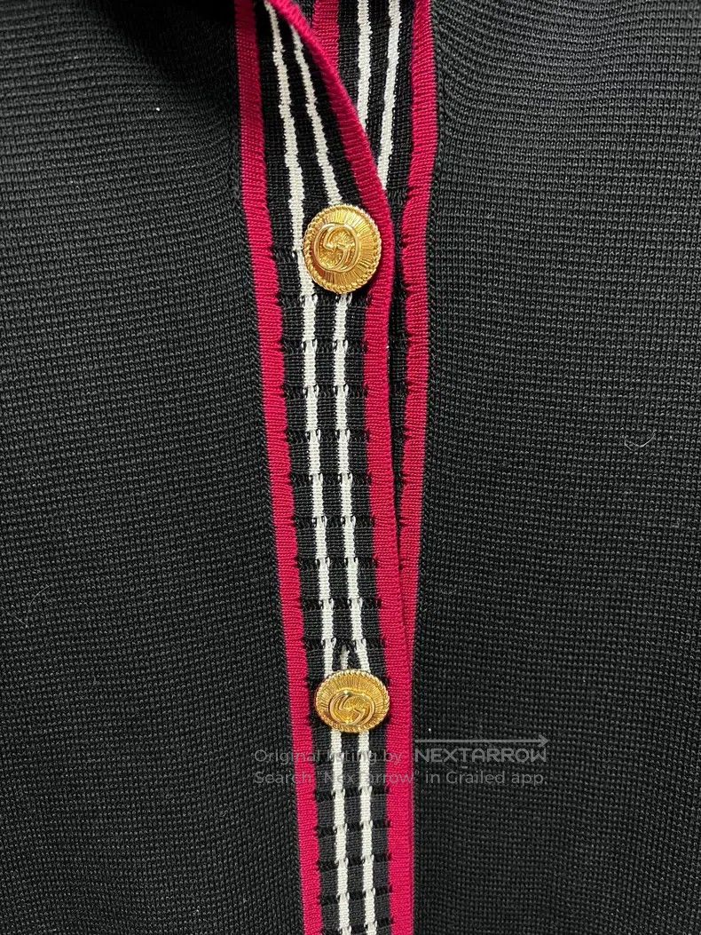 Gucci Gucci Double G gold buckle colour-blocking cotton mulberry Size L / US 10 / IT 46 - 6 Thumbnail
