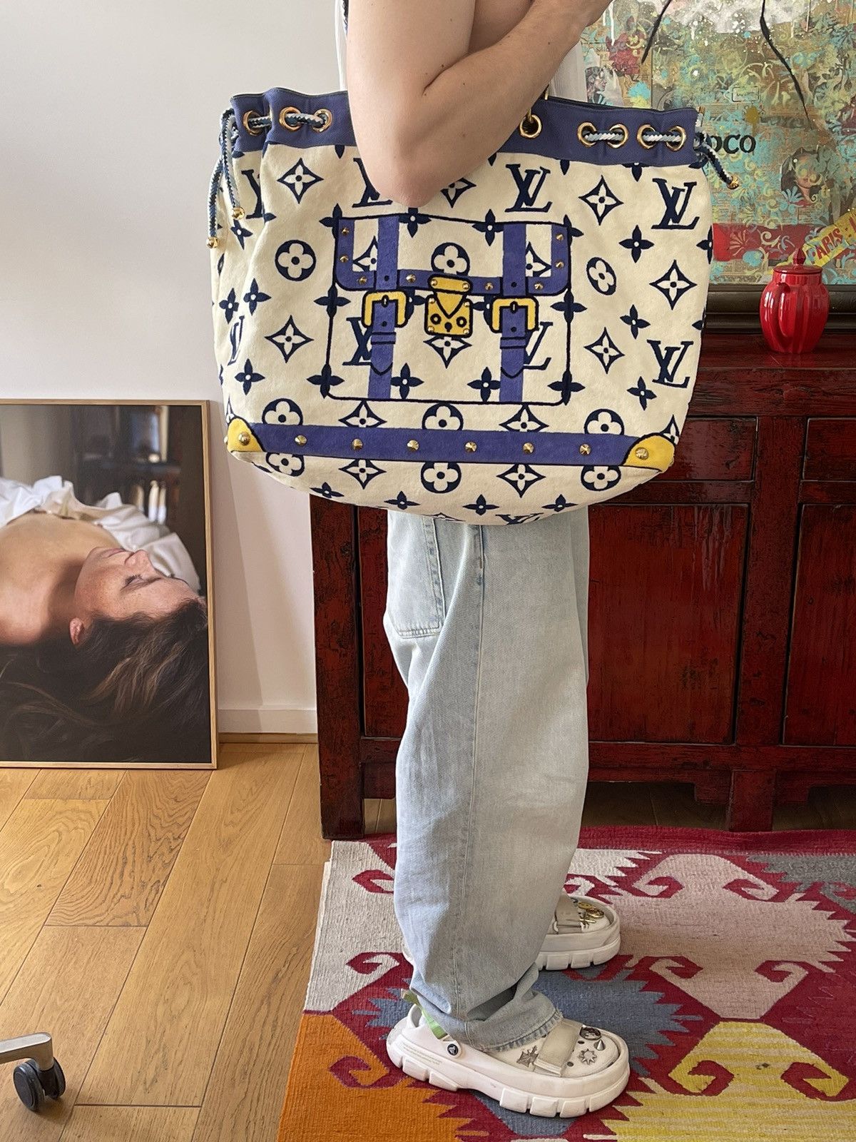 Louis vuitton towel beach bag hotsell